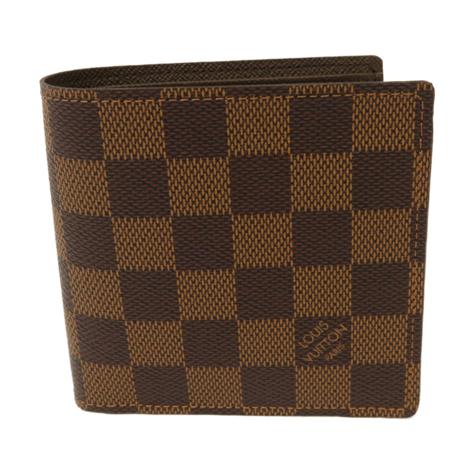 LOUIS VUITTON Damier Marco Wallet金扣錢包啡色