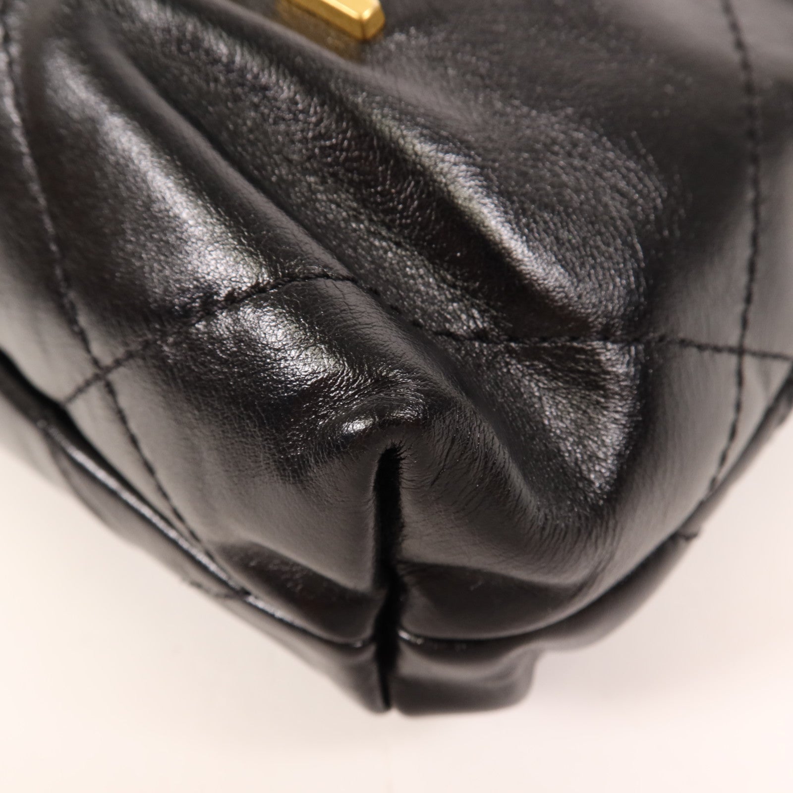 CHANEL 牛皮皮革Mini 22金扣手挽肩背兩用袋