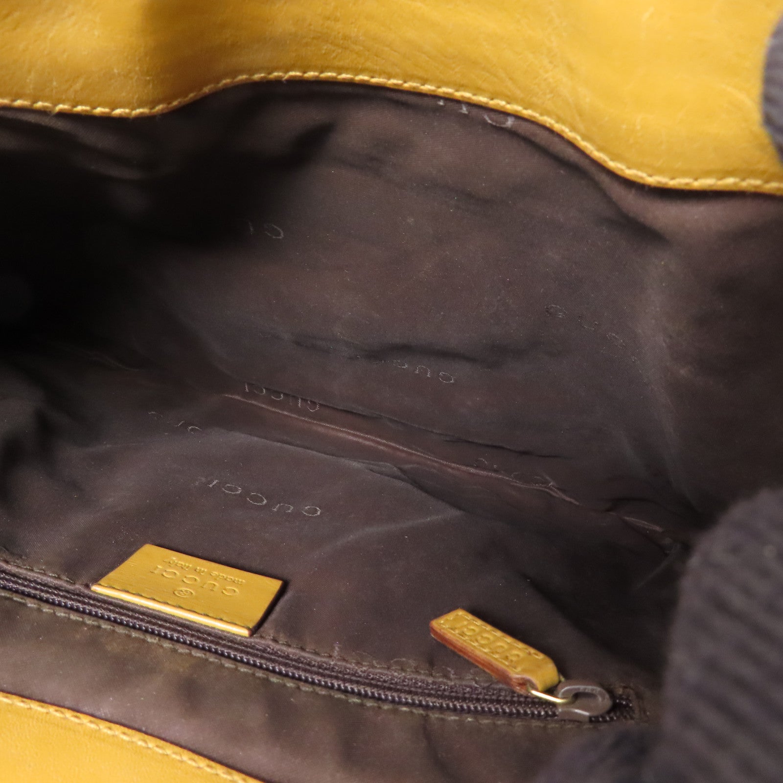 GUCCI 帆布Shoulder Bag金扣肩背袋
