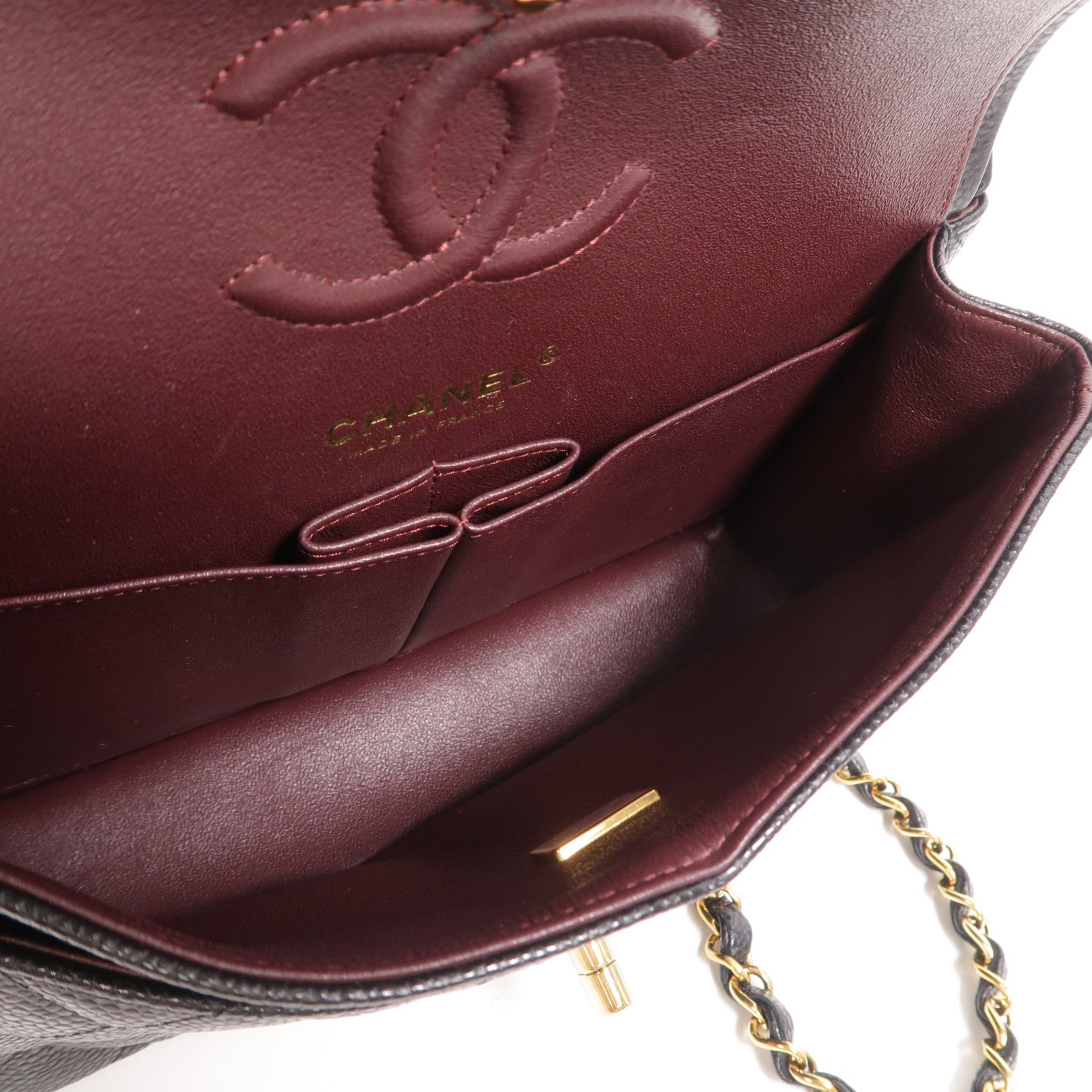 CHANEL 牛皮皮革Classic 23鏈帶手挽肩背兩用袋