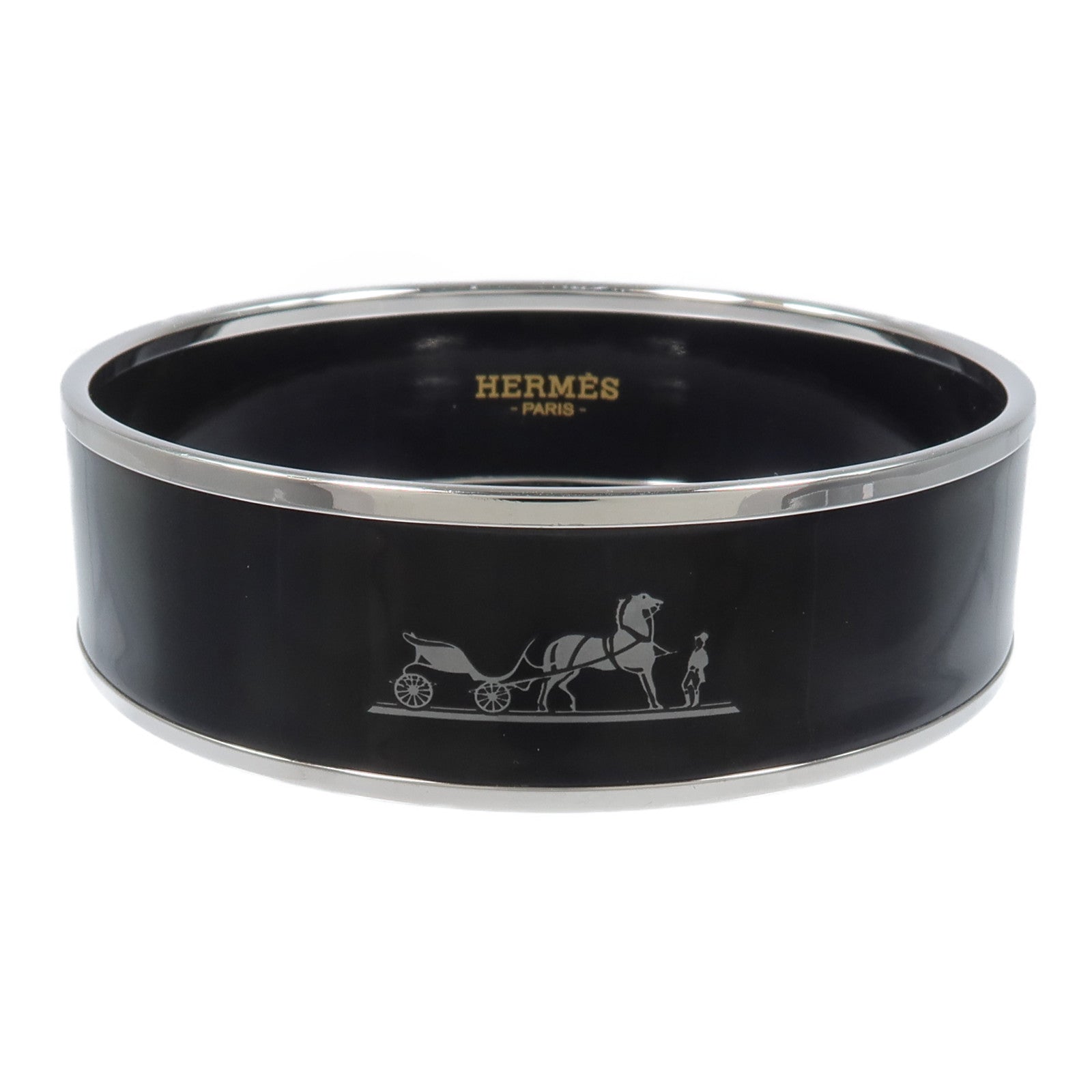 HERMES 琺瑯/金屬Caleche Bangle GM手鐲
