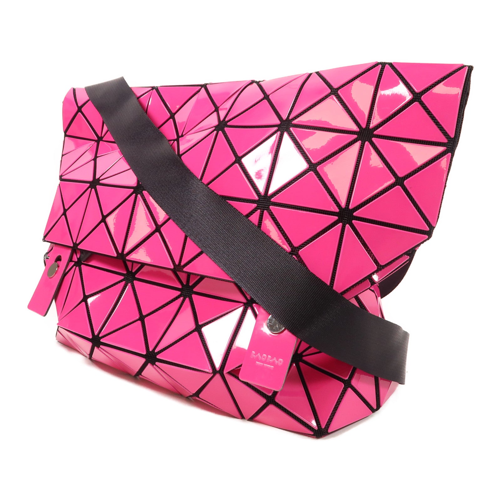 ISSEY MIYAKE PVC Shoulder Bag銀扣肩背袋