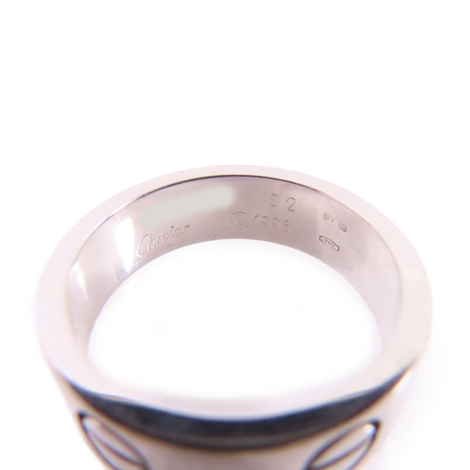 CARTIER 18K白金Love Ring戒指US#5.25/#52
