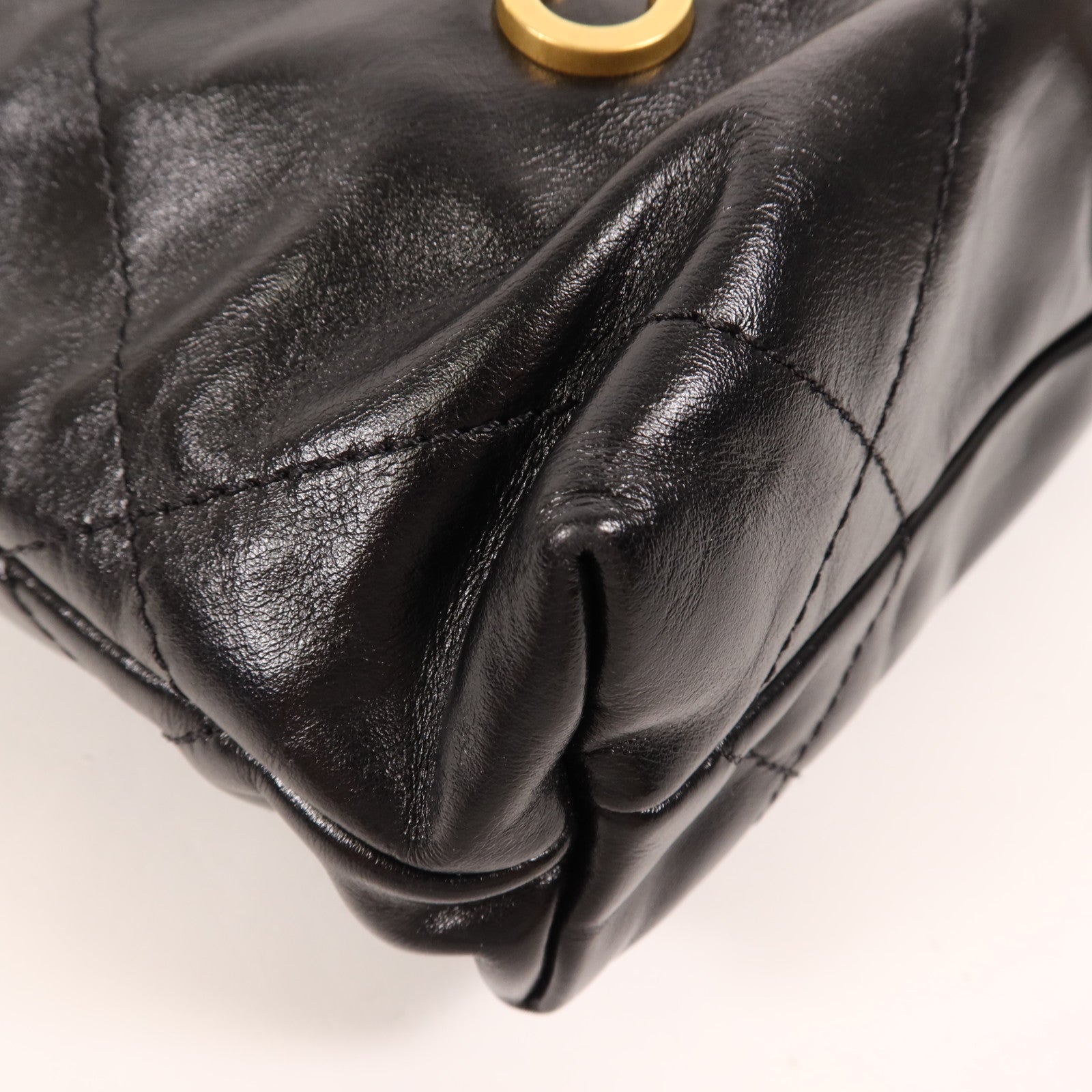 CHANEL 牛皮皮革Mini 22金扣手挽肩背兩用袋