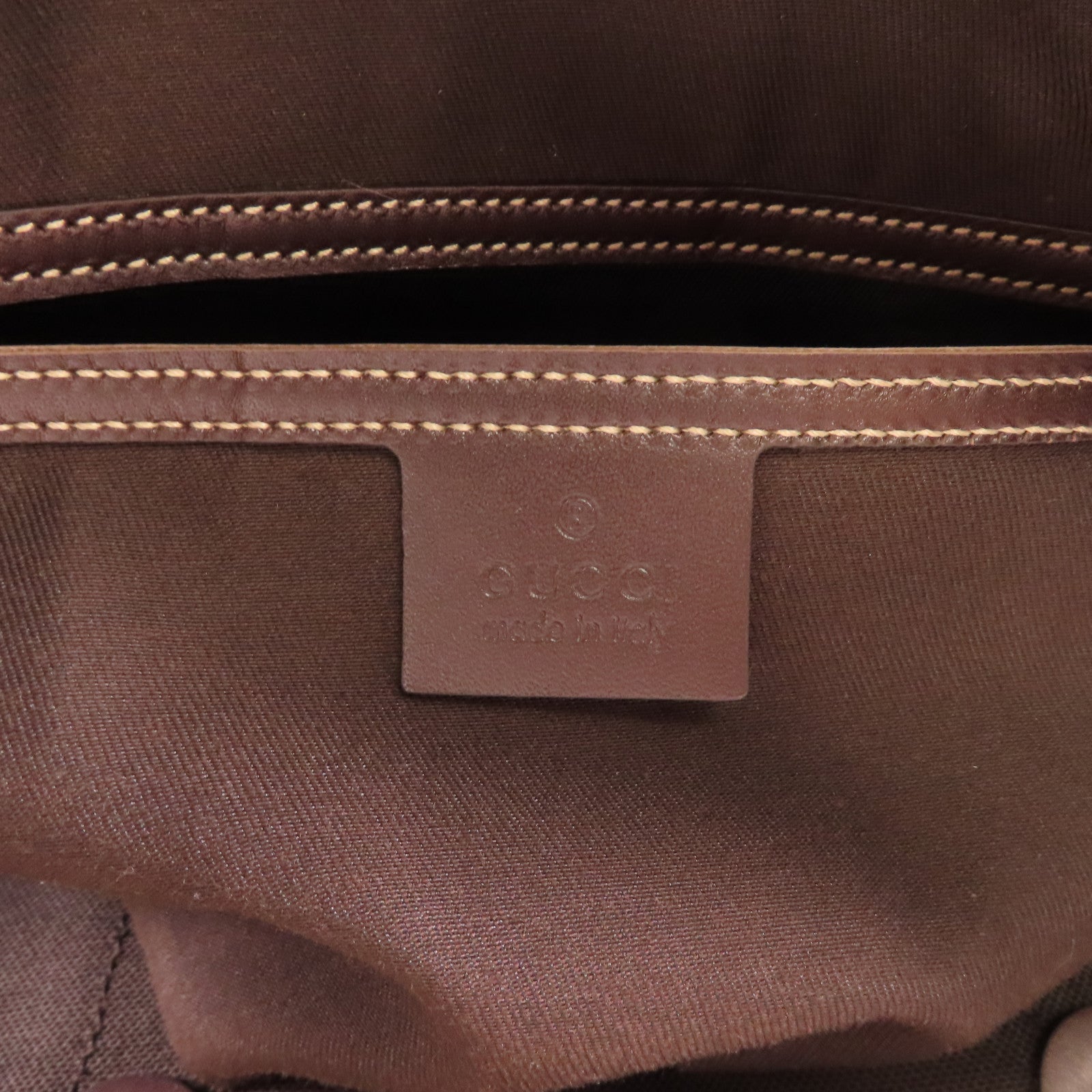 GUCCI 塗層帆布Shoulder Bag金扣手挽袋