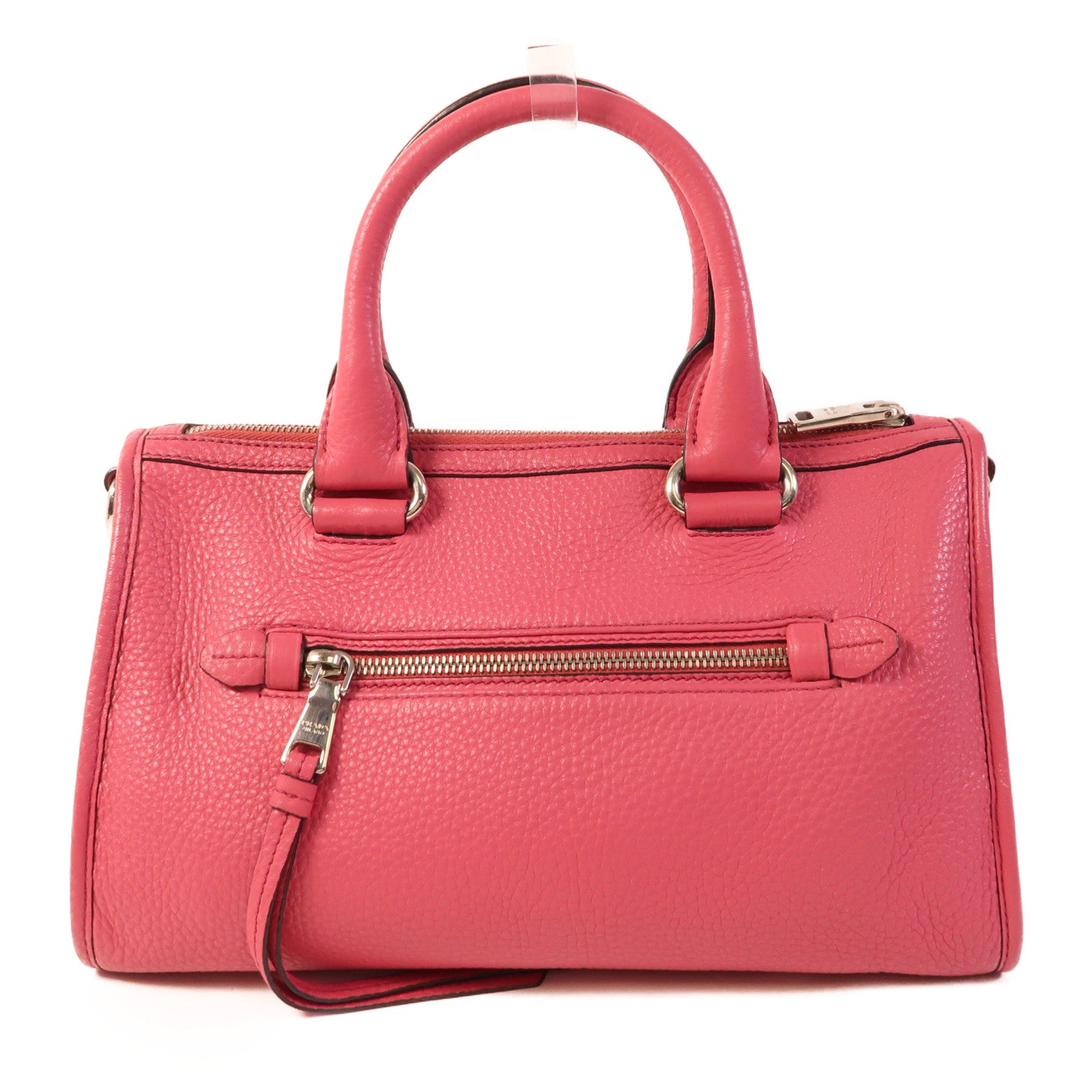 PRADA 牛皮皮革2way Shoulder銀扣手挽肩背兩用袋