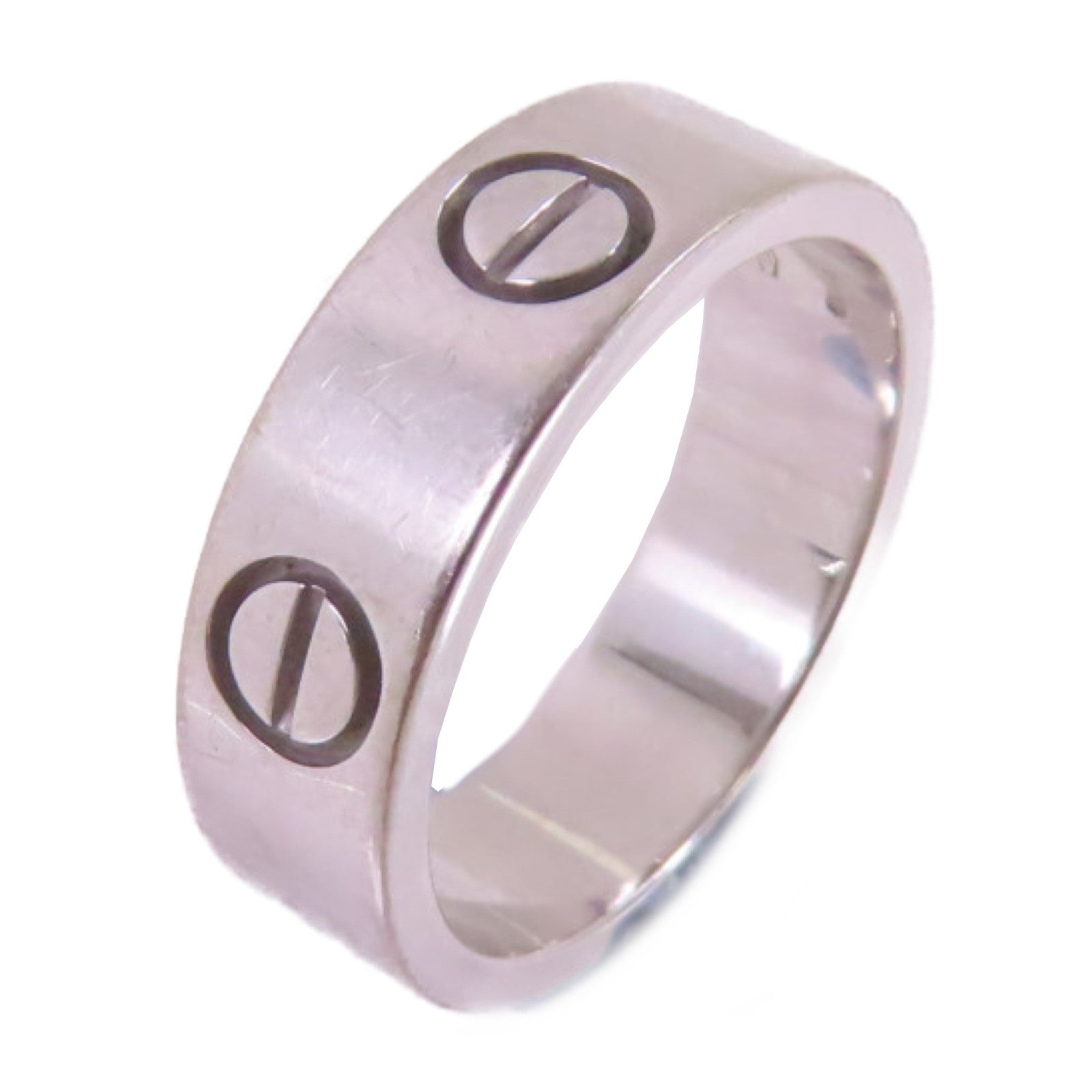 CARTIER 18K白金Love Ring戒指US#5.25/#52