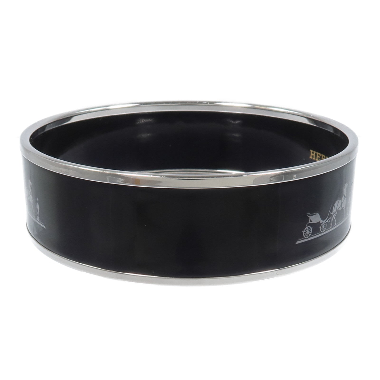HERMES 琺瑯/金屬Caleche Bangle GM手鐲