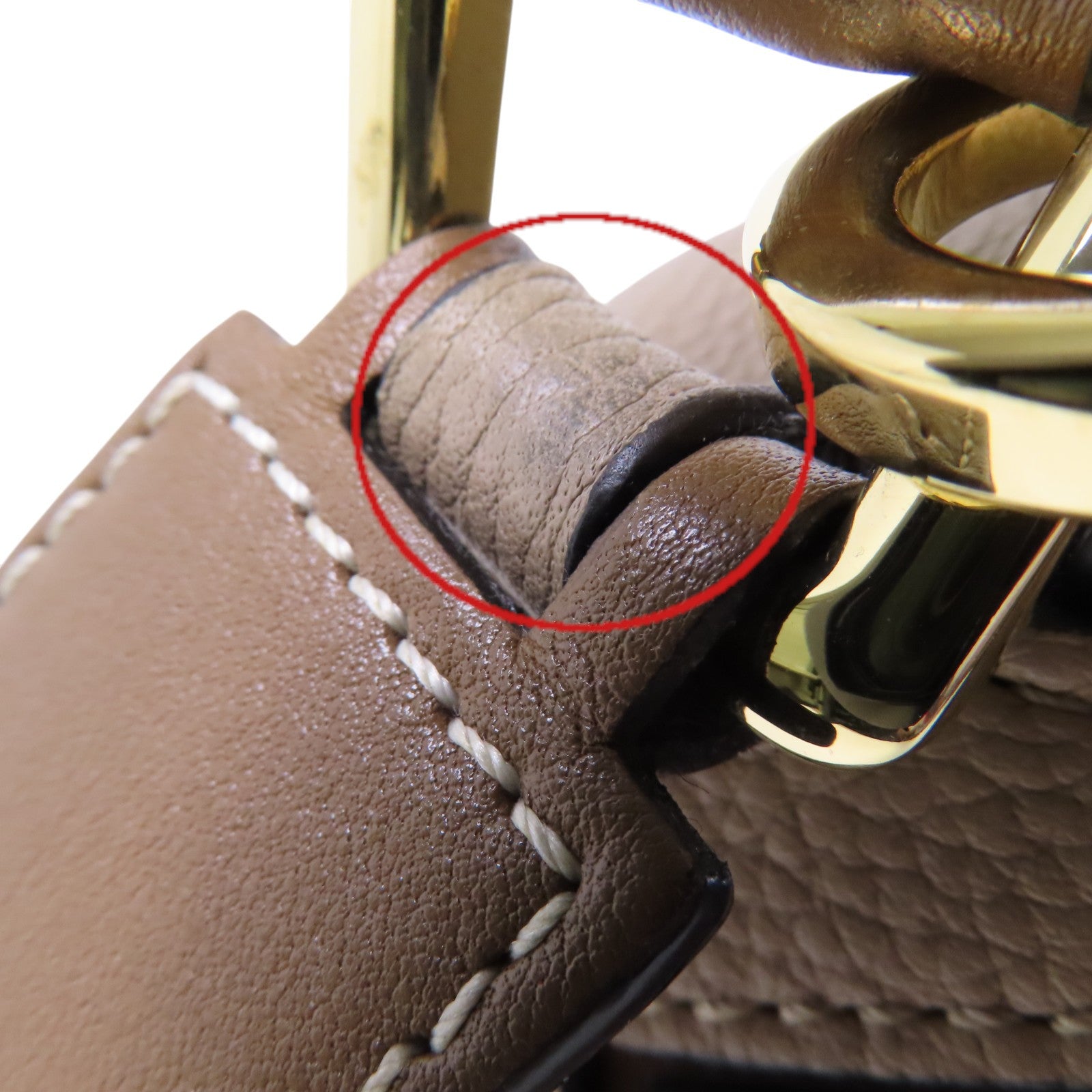 LOEWE 牛皮皮革Puzzle Small金扣手挽肩背兩用袋