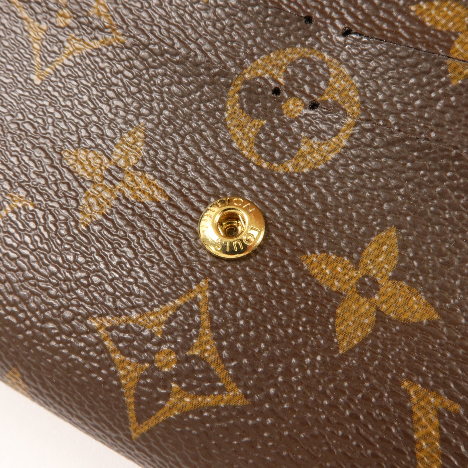 LOUIS VUITTON Monogram Emilie金扣長錢包