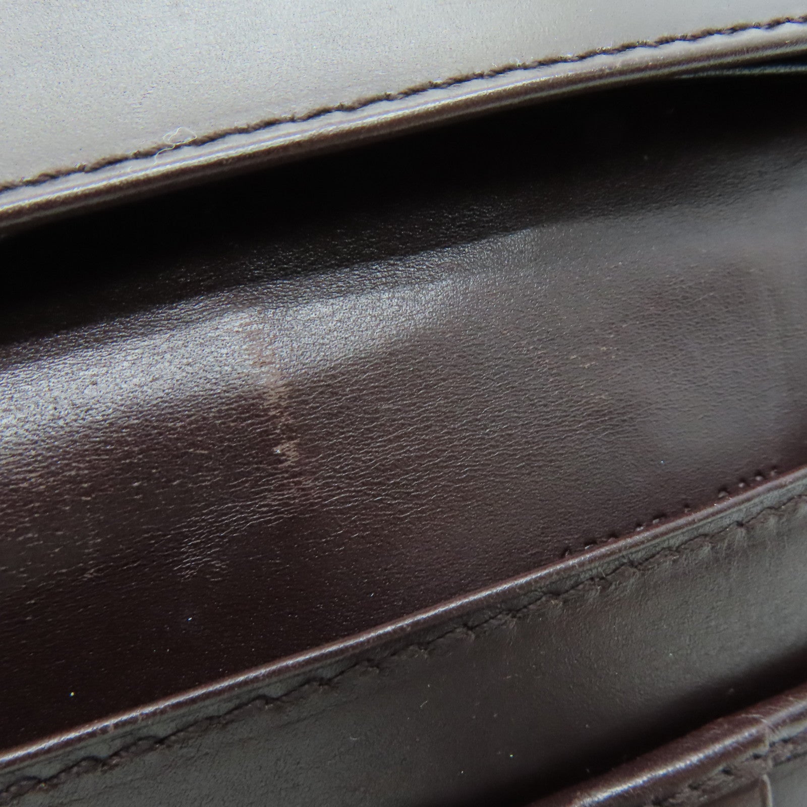 GUCCI 牛皮皮革Long Wallet金扣長錢包啡色
