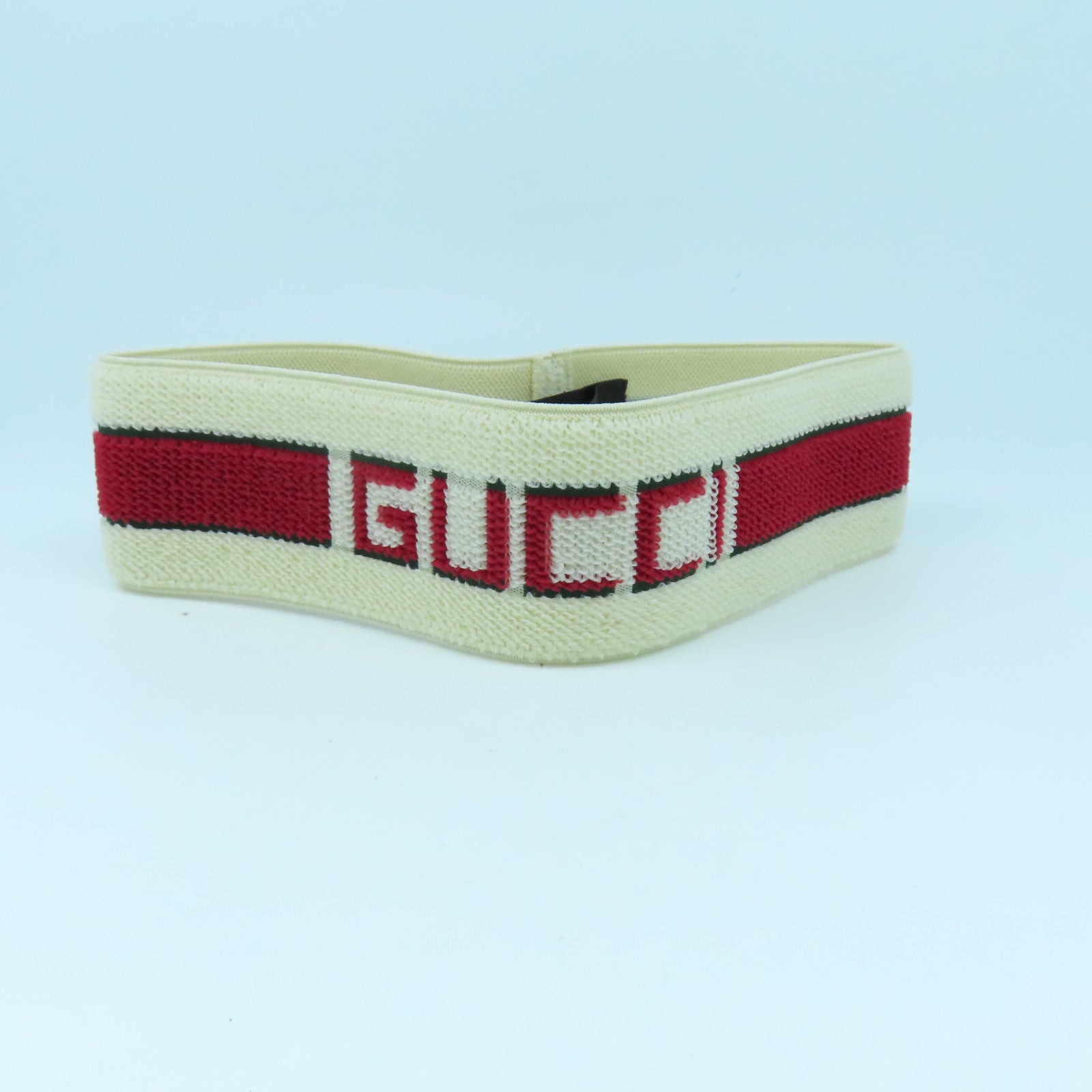 GUCCI 【激減優惠】鬆緊帶/聚酯纖維Head band髮帶米色/紅色