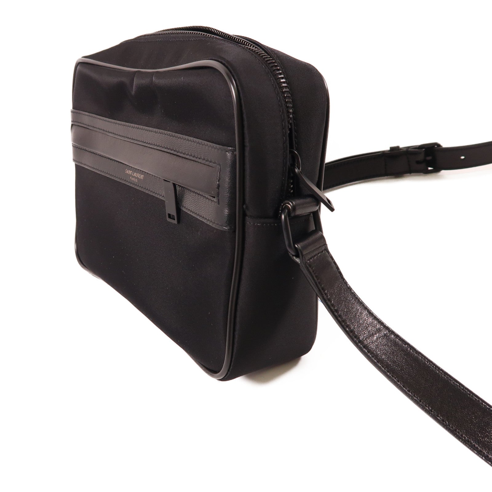 SAINT LAURENT 尼龍/皮革Shoulder Bag肩背袋