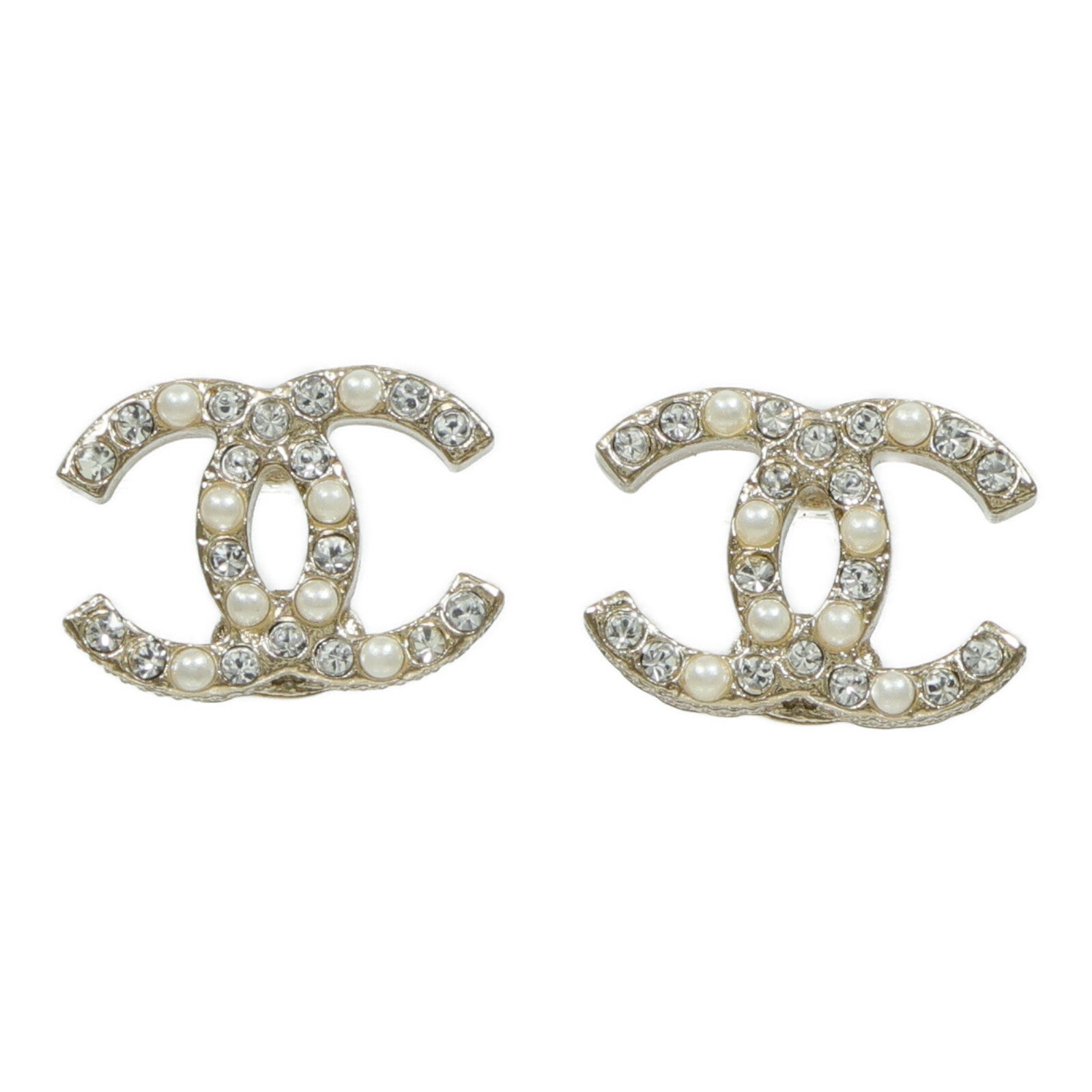 CHANEL 金屬/水鑽Earrings耳環