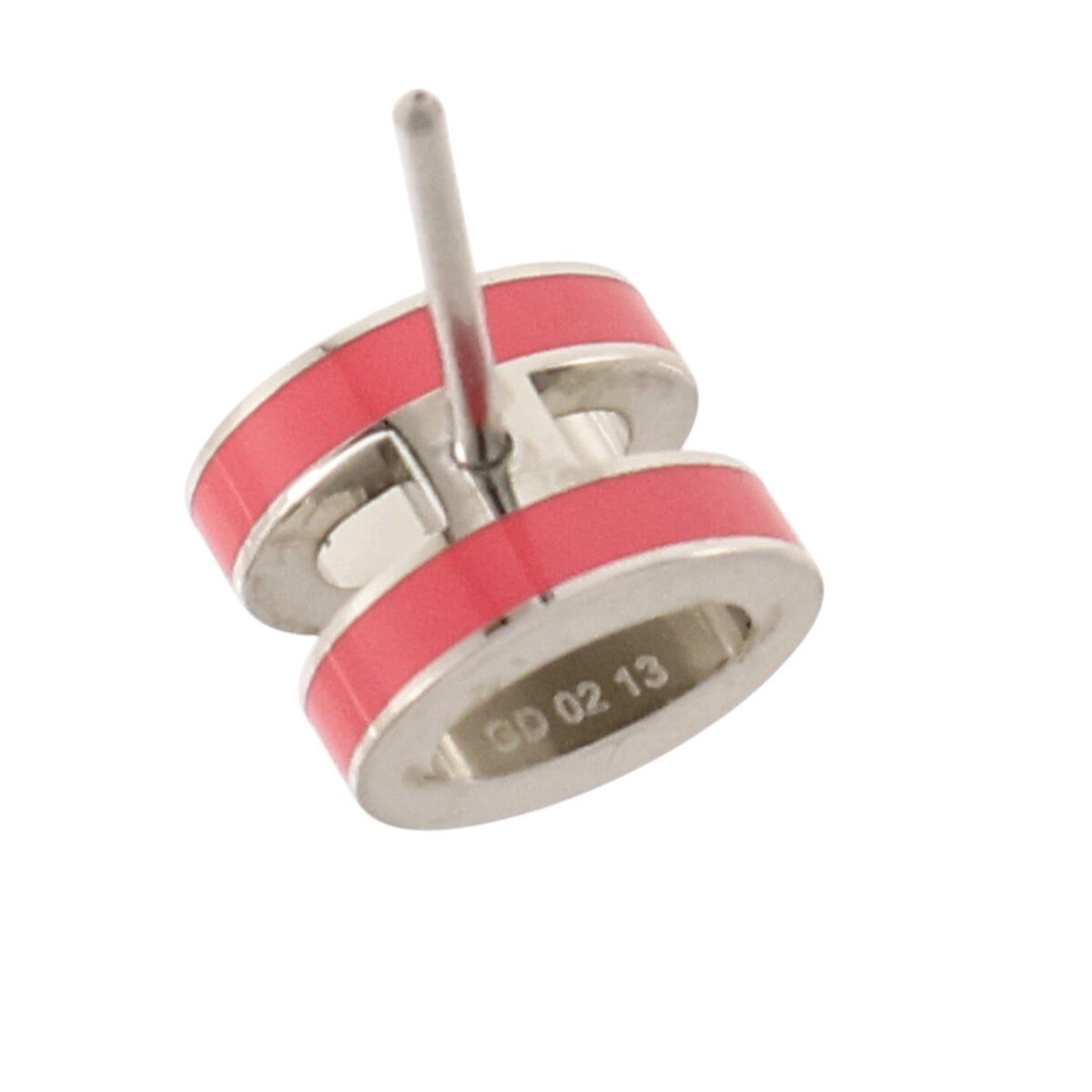 HERMES 金屬/琺瑯Mini Pop H Earrings耳環Rose Azalee