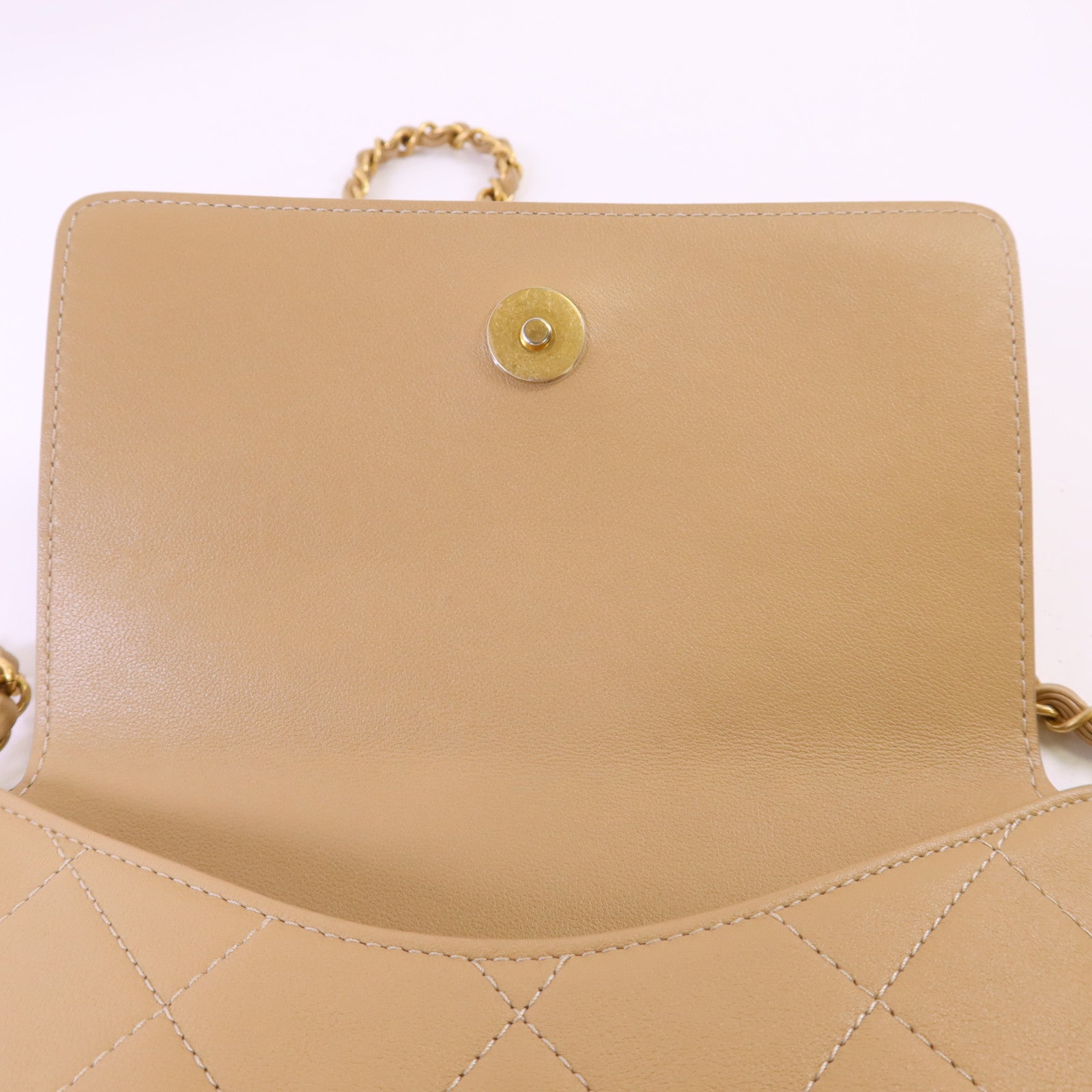 CHANEL 【激減優惠】牛皮皮革Chain Shoulder Bag金扣鏈帶肩背袋