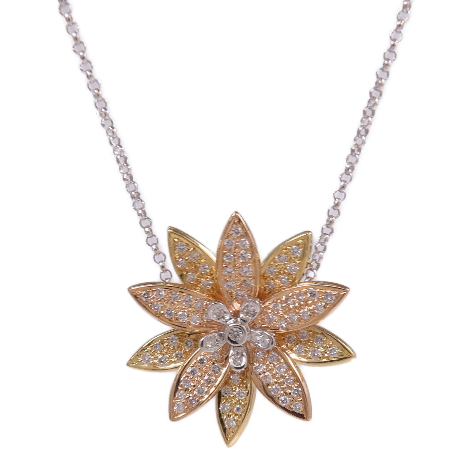 JEWELRY 18K黃金/白金/玫瑰金Diamond Necklace鑽石項鍊