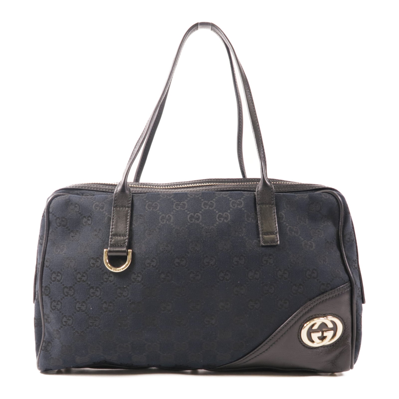 GUCCI 帆布GG Canvas Britt Boston Bag手挽袋