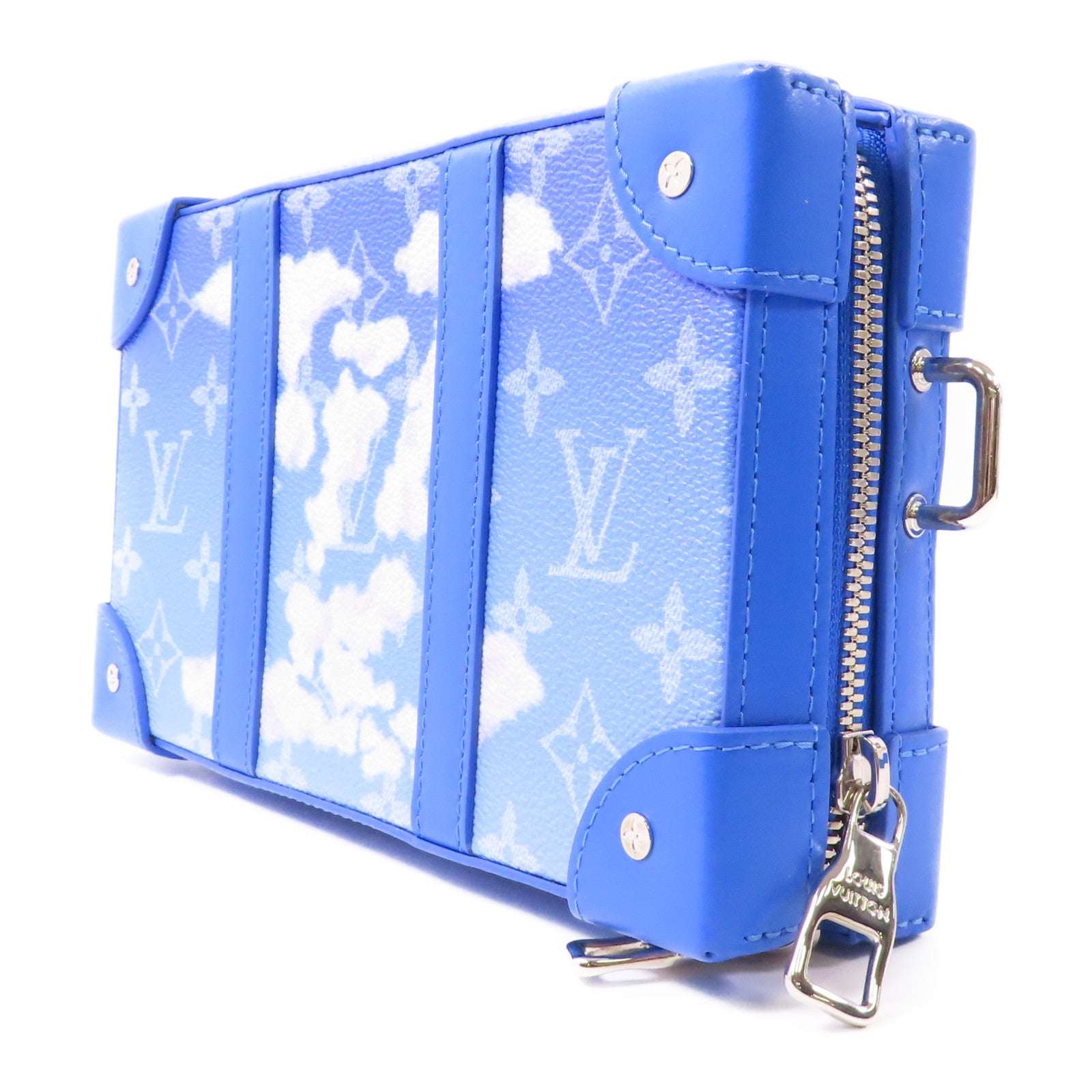 LOUIS VUITTON LV SHW Soft Trunk Wallet Shoulder Bag M45432 Monogram Clouds Blue