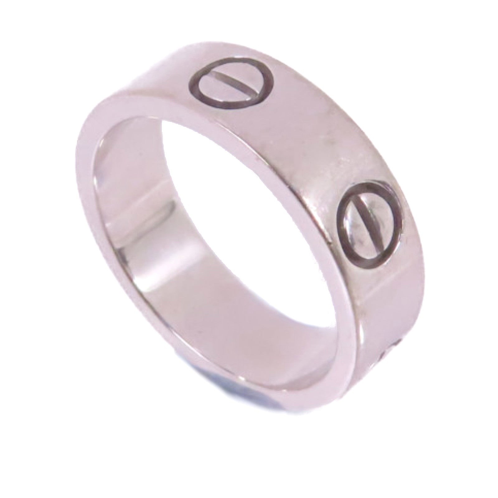 CARTIER 18K白金Love Ring戒指US#5.25/#52