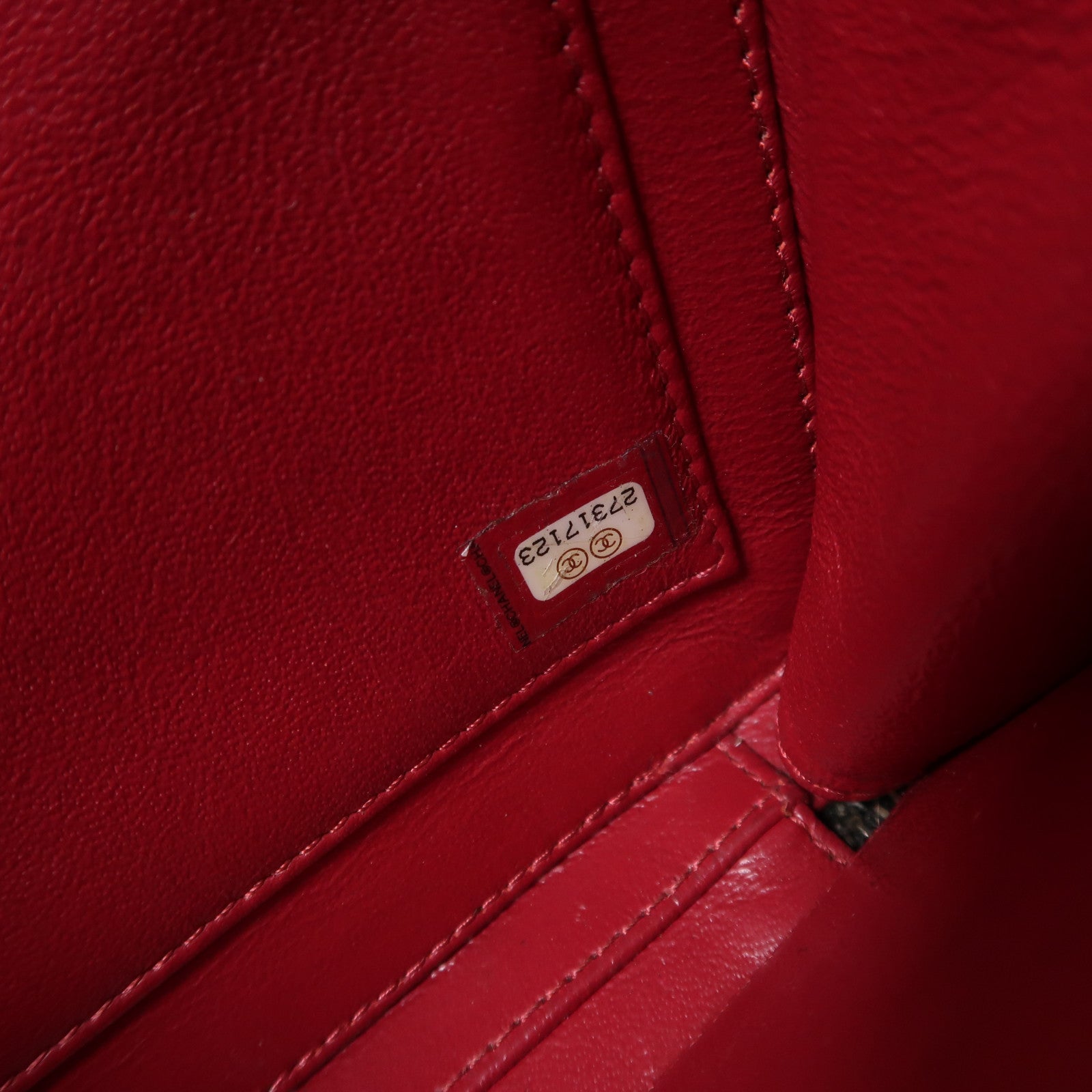 CHANEL 牛皮皮革Filigree Vanity Case銀扣手挽肩背兩用袋