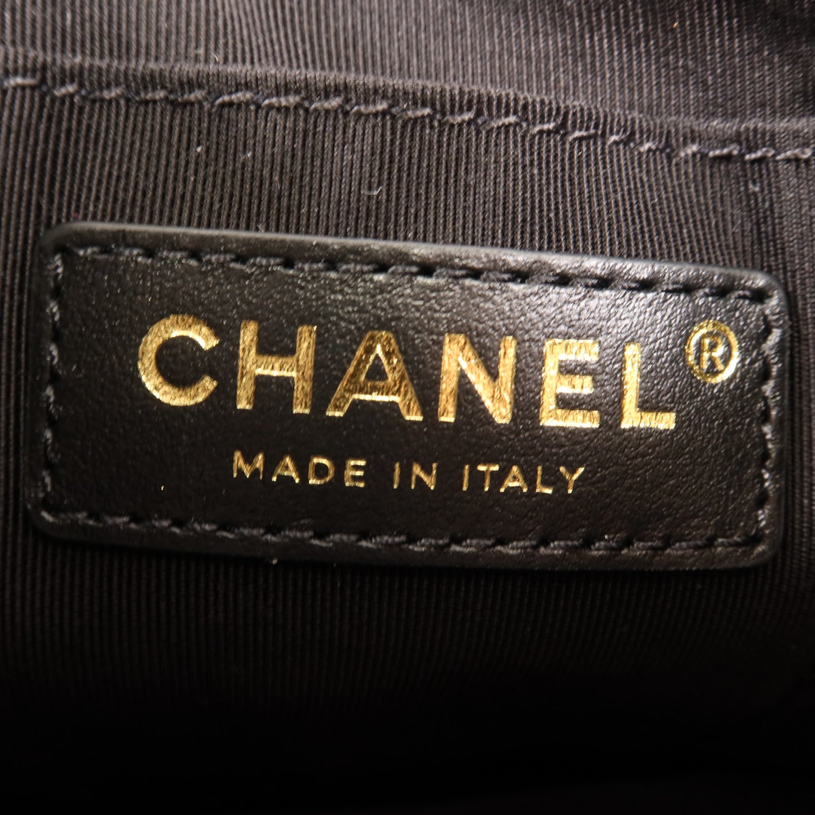 CHANEL 牛皮皮革Chain Shoulder Bag金扣鏈帶肩背袋