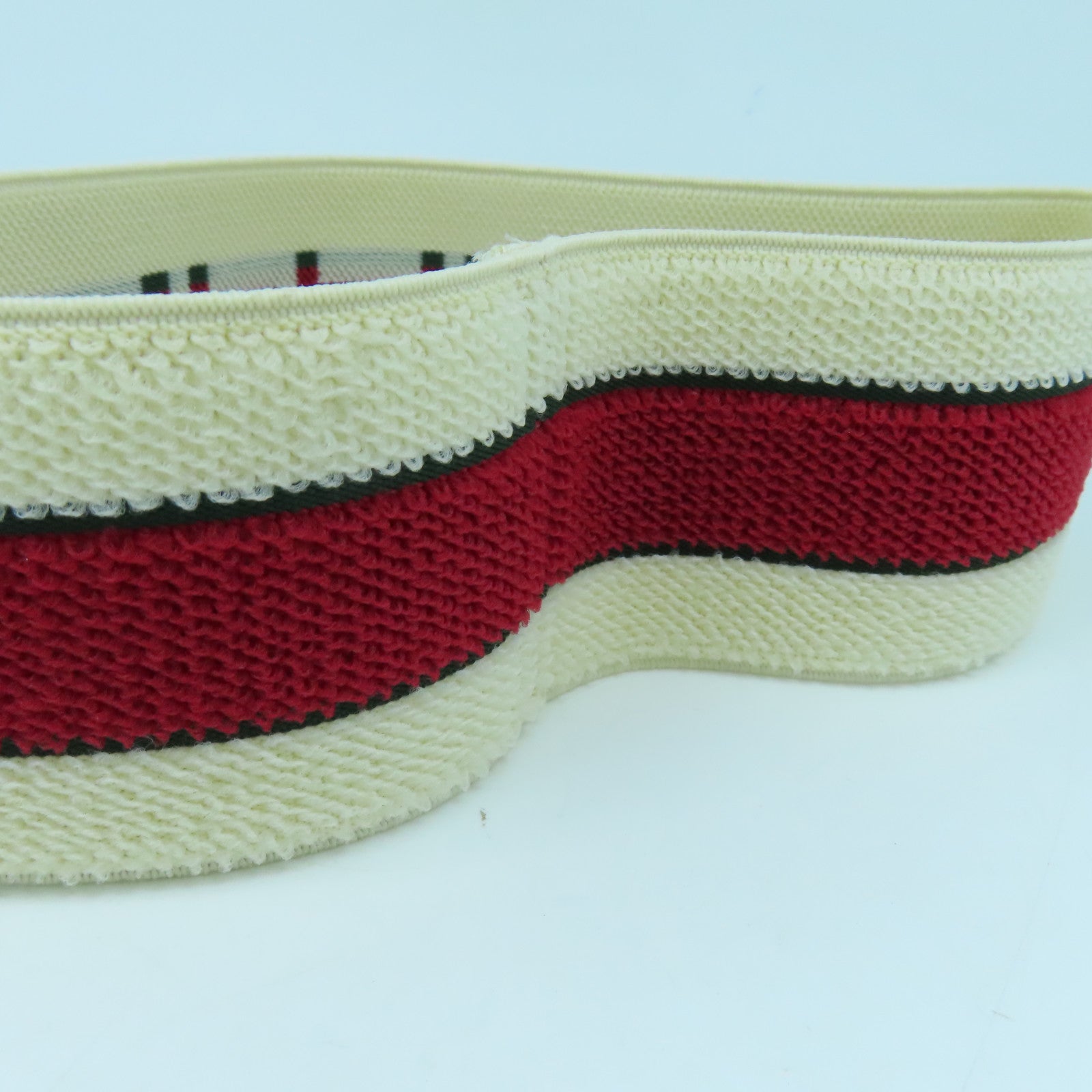 GUCCI 【激減優惠】鬆緊帶/聚酯纖維Head band髮帶米色/紅色