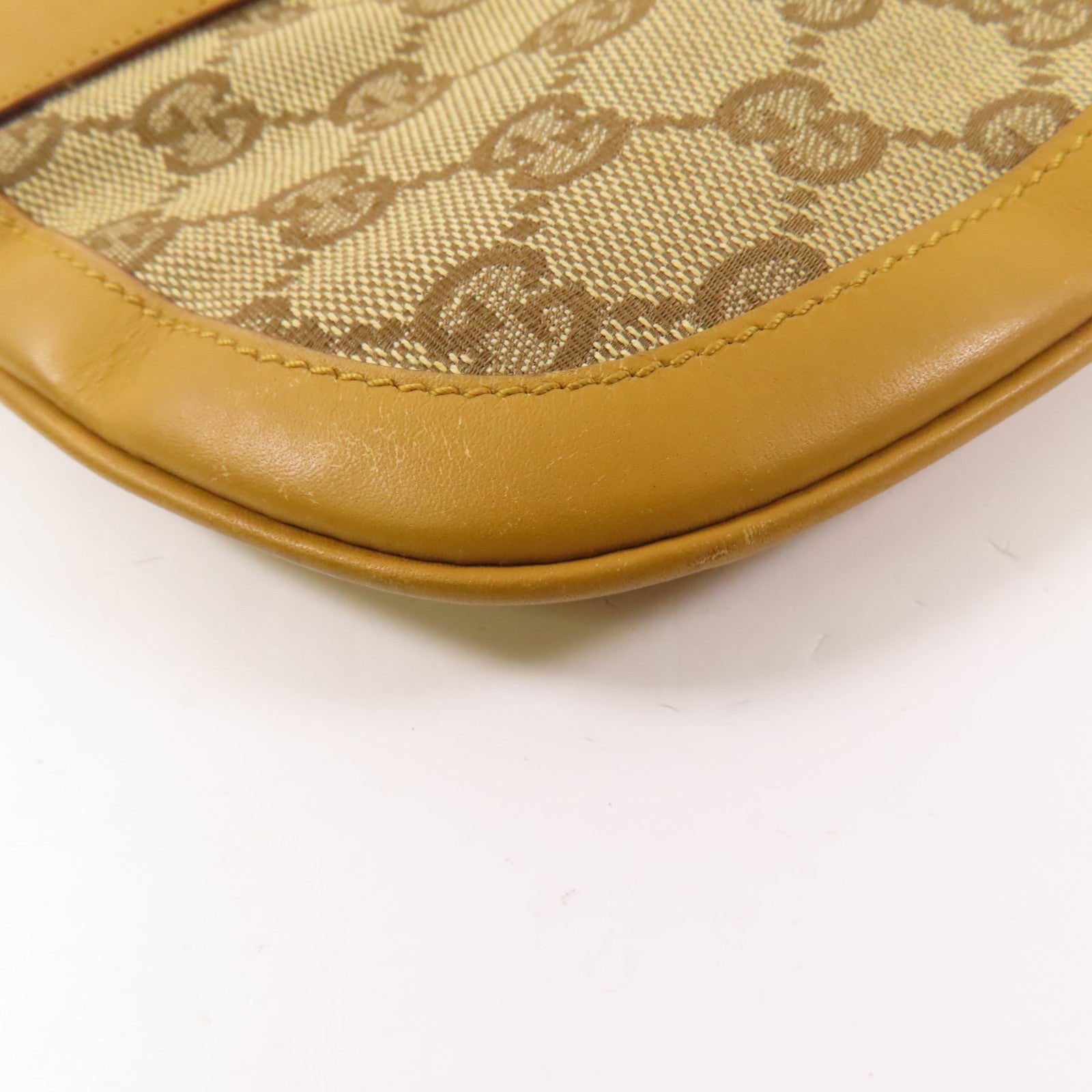 GUCCI 帆布Shoulder Bag金扣肩背袋