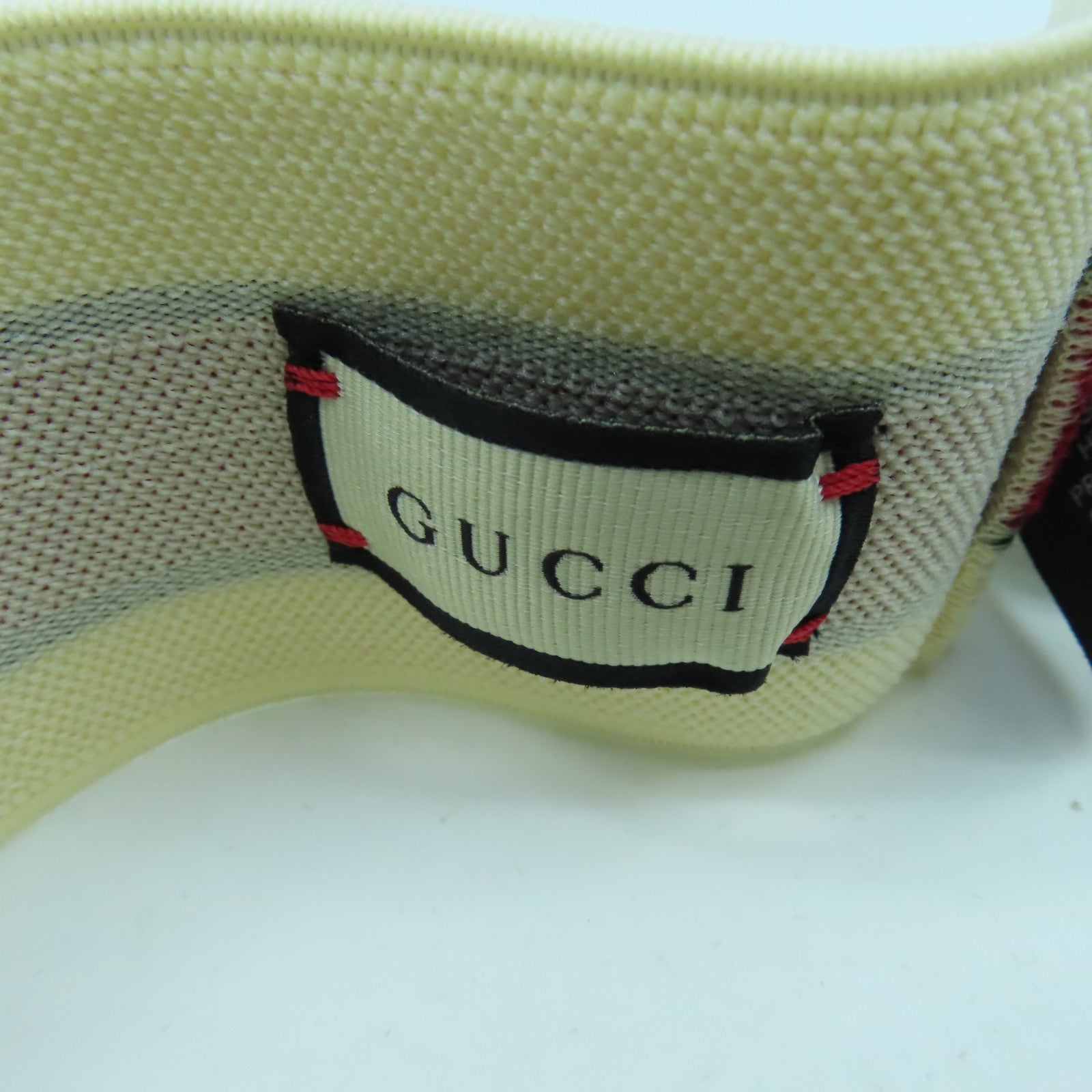 GUCCI 【激減優惠】鬆緊帶/聚酯纖維Head band髮帶米色/紅色