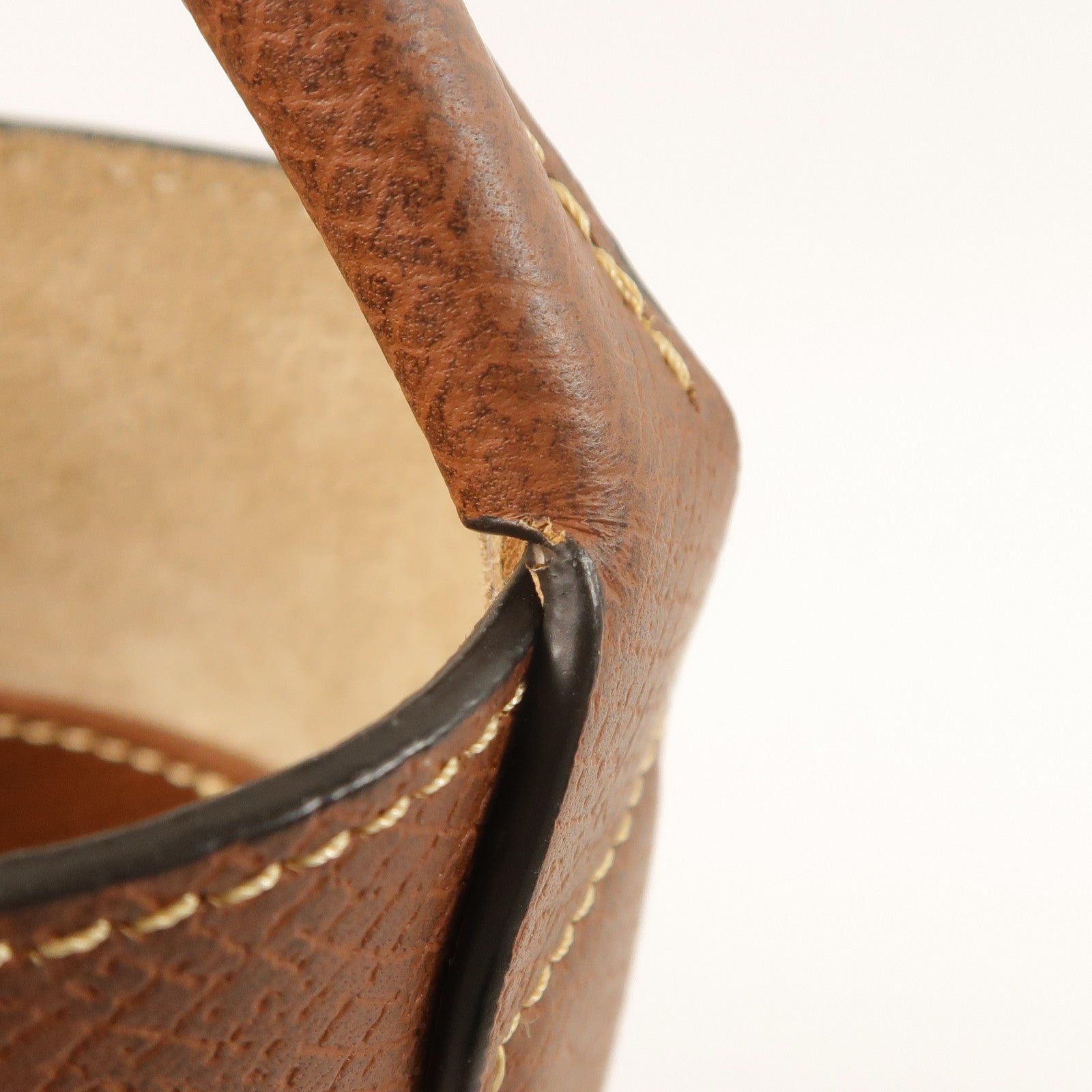 Longchamp 牛皮皮革Eupre S Bucket金扣肩背袋
