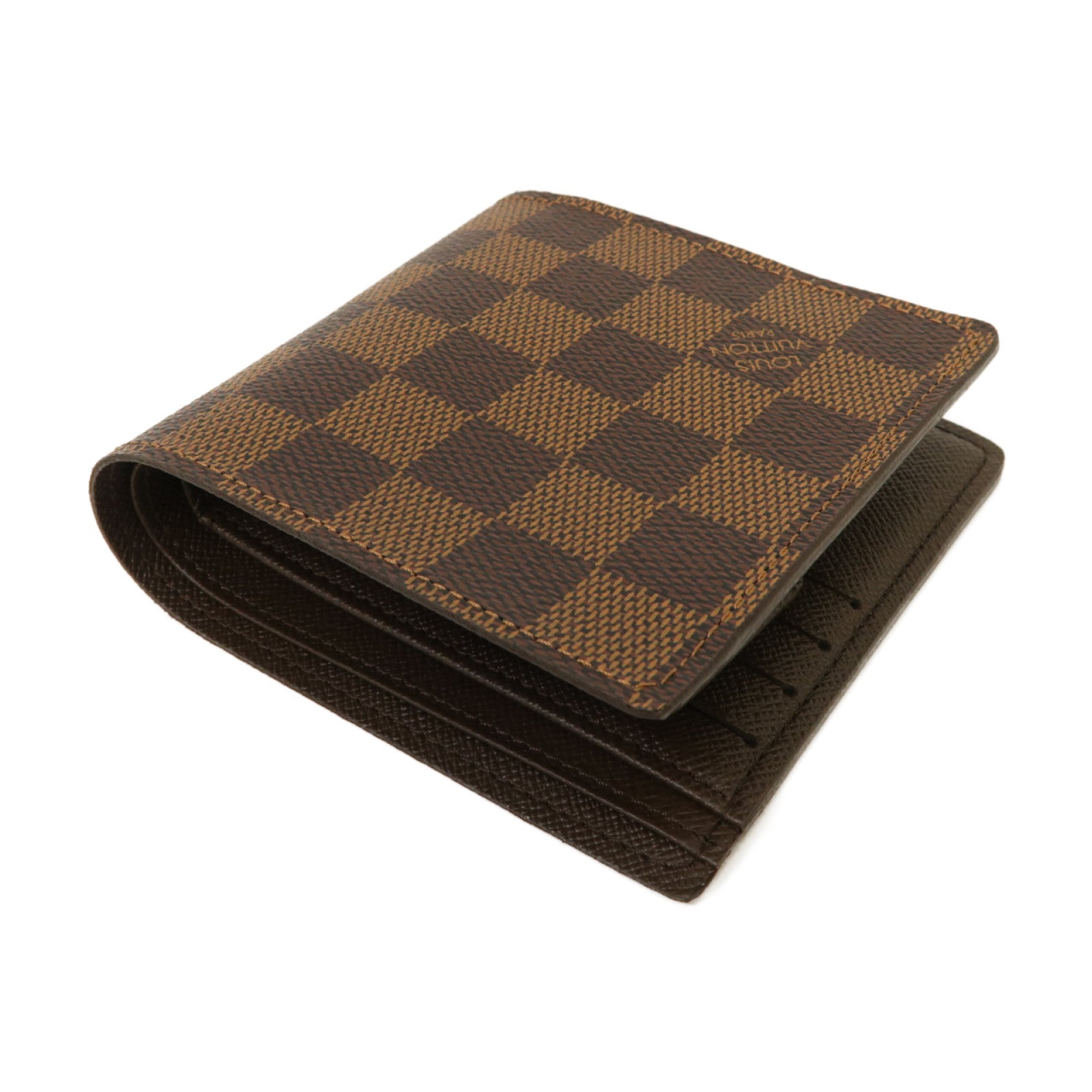 LOUIS VUITTON Damier Marco Wallet金扣錢包啡色