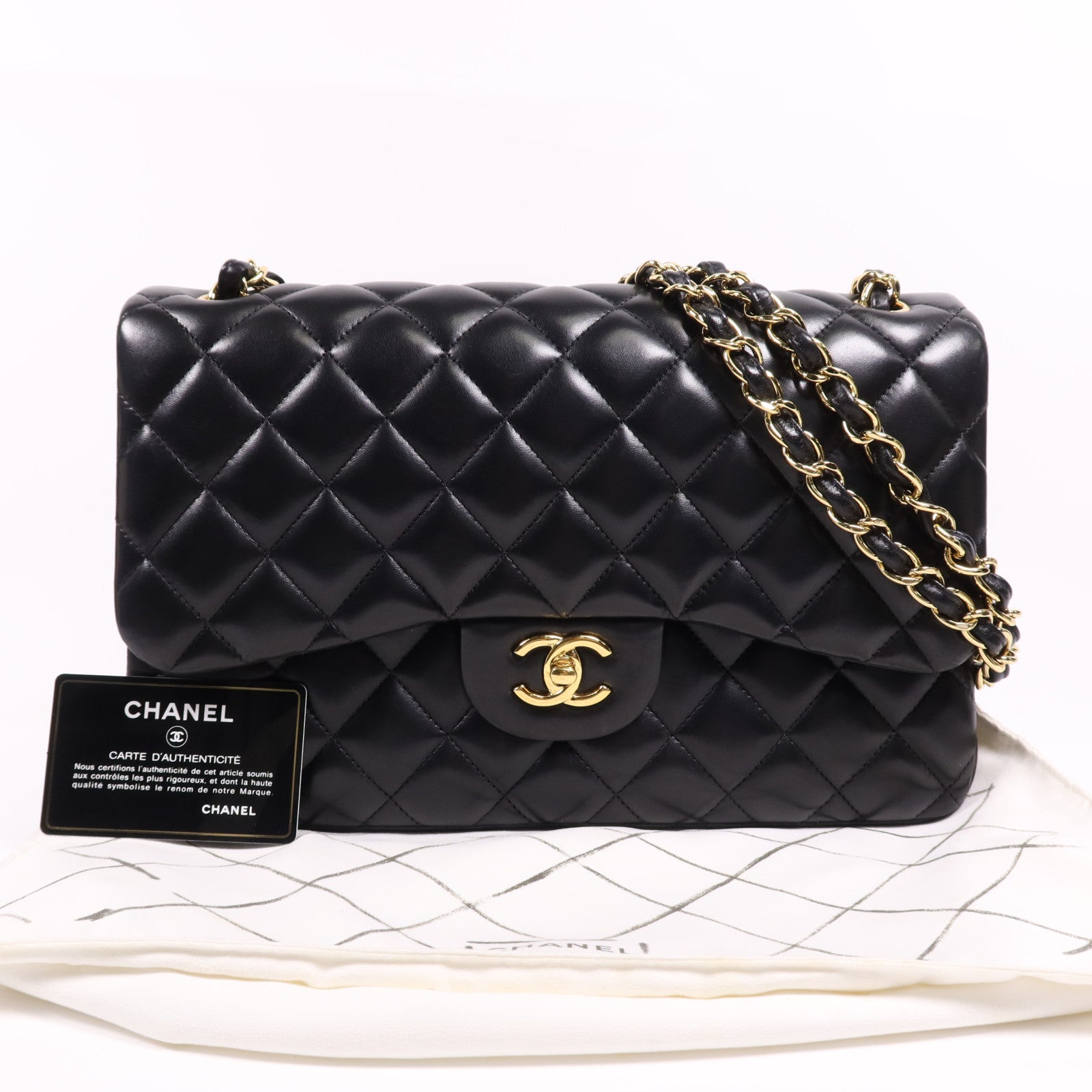 CHANEL Large Classic鏈帶肩背袋
