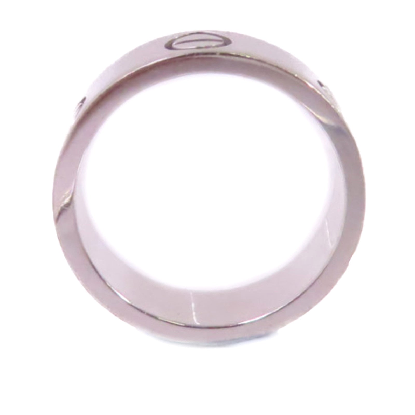 CARTIER 18K白金Love Ring戒指US#5.25/#52