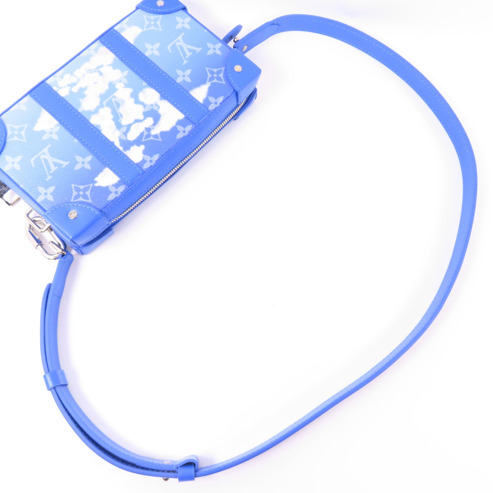 LOUIS VUITTON LV SHW Soft Trunk Wallet Shoulder Bag M45432 Monogram Clouds Blue