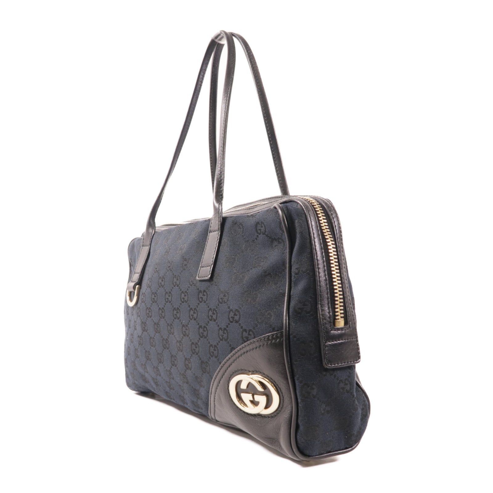 GUCCI 帆布GG Canvas Britt Boston Bag手挽袋