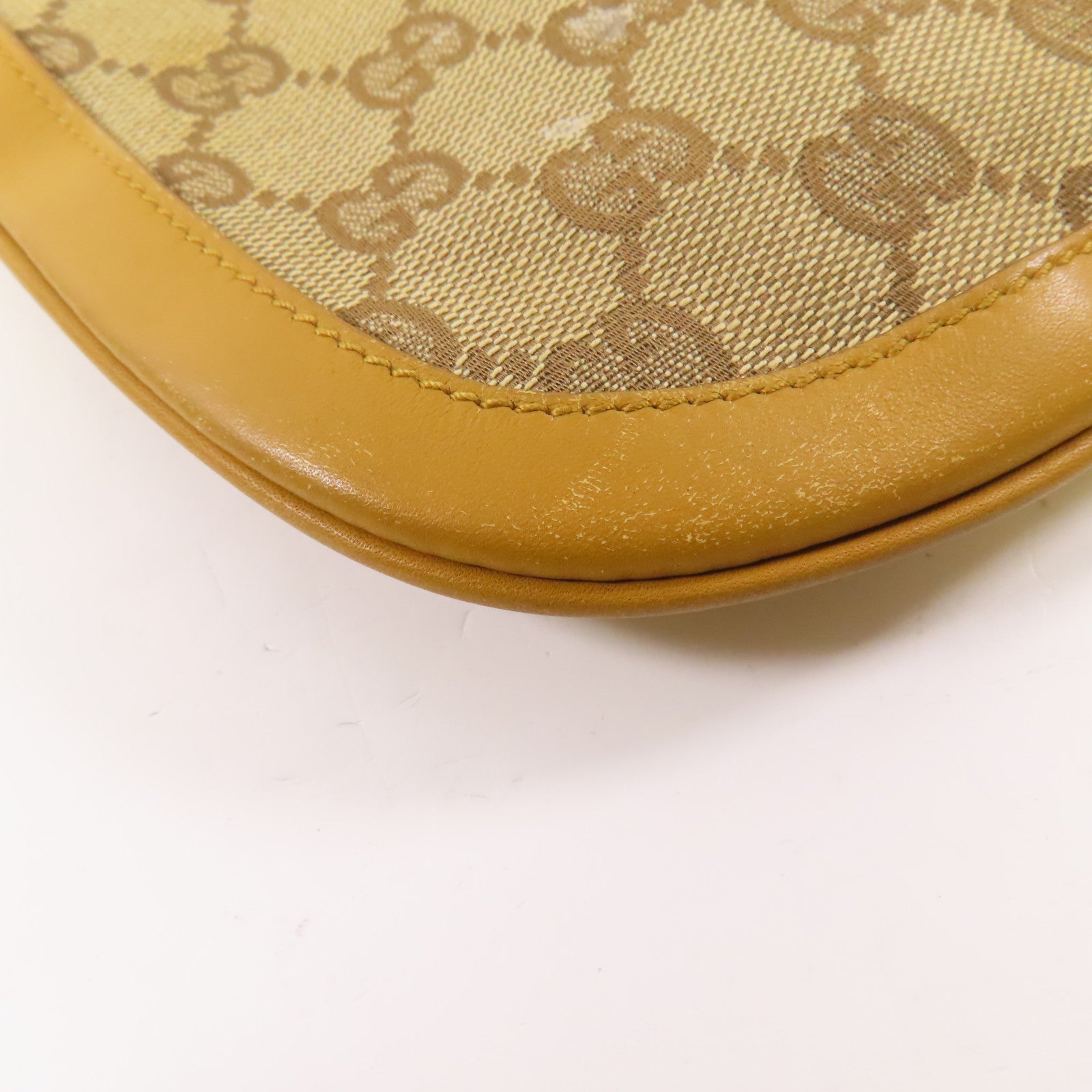 GUCCI 帆布Shoulder Bag金扣肩背袋