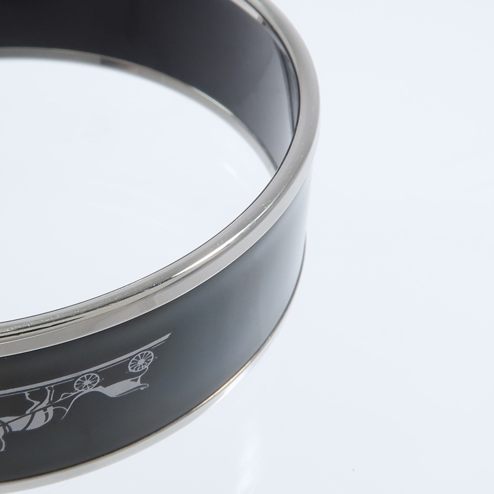 HERMES 琺瑯/金屬Caleche Bangle GM手鐲