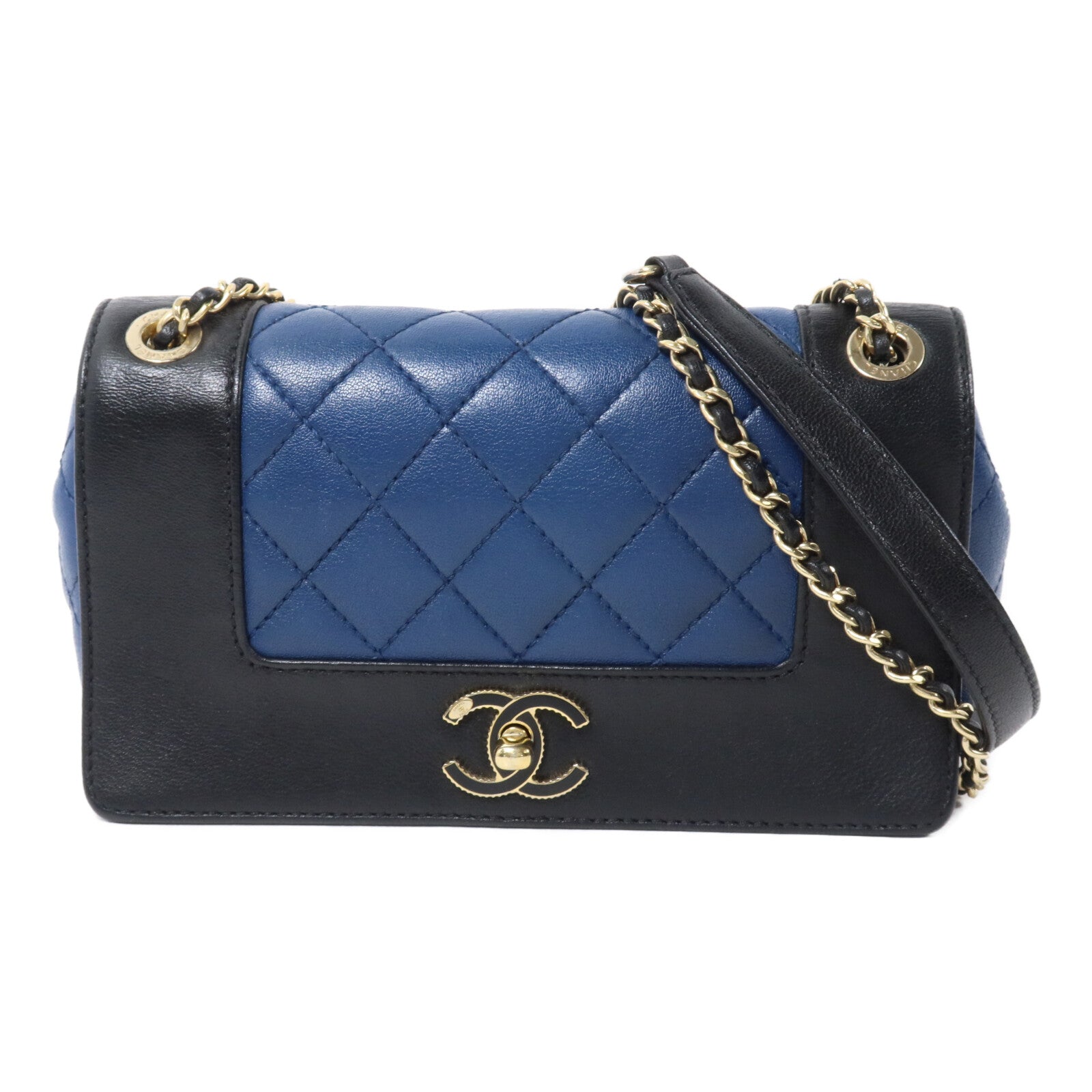 CHANEL 羊皮皮革Mademoiselle Vintage Flap Bag鏈帶肩背袋