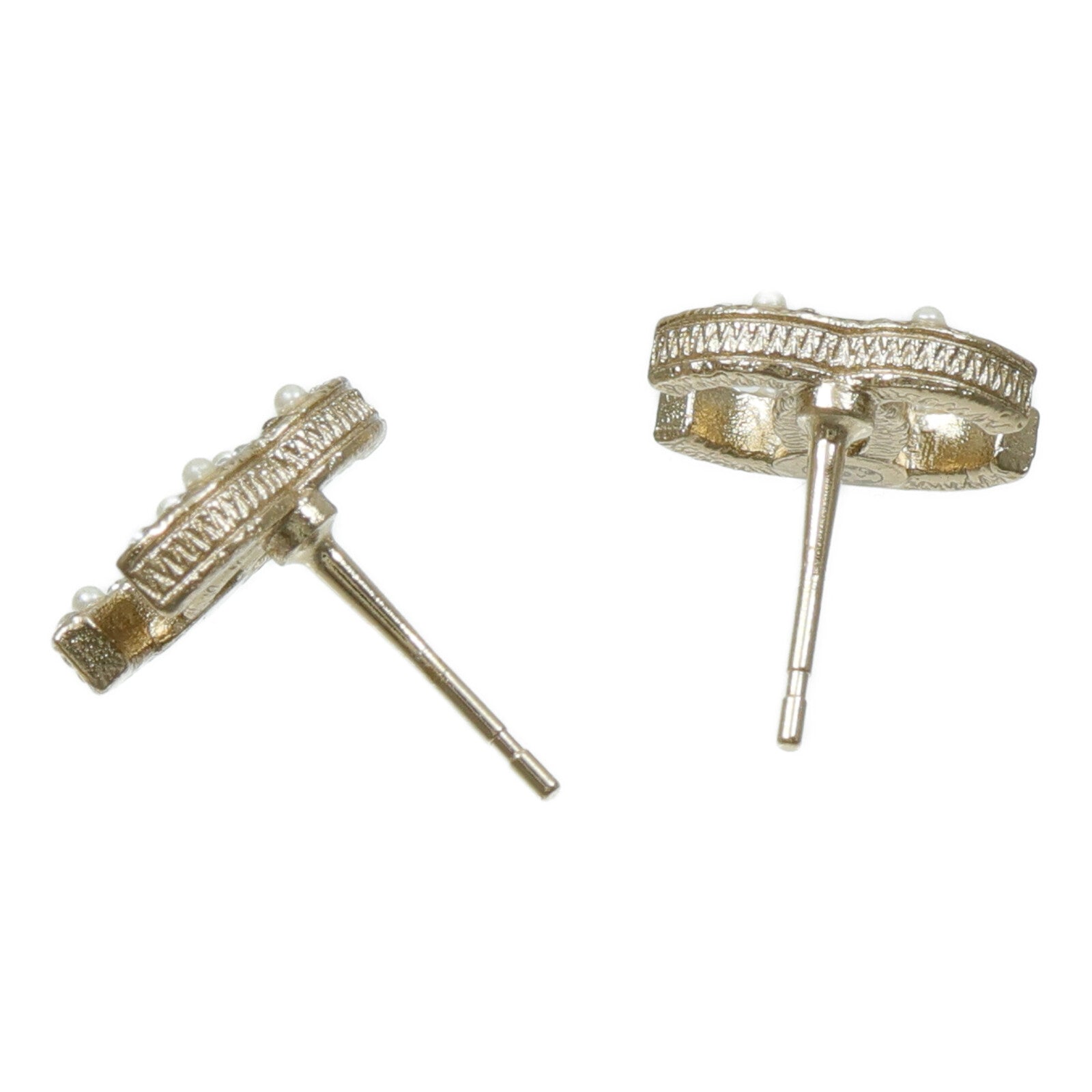 CHANEL 金屬/水鑽Earrings耳環