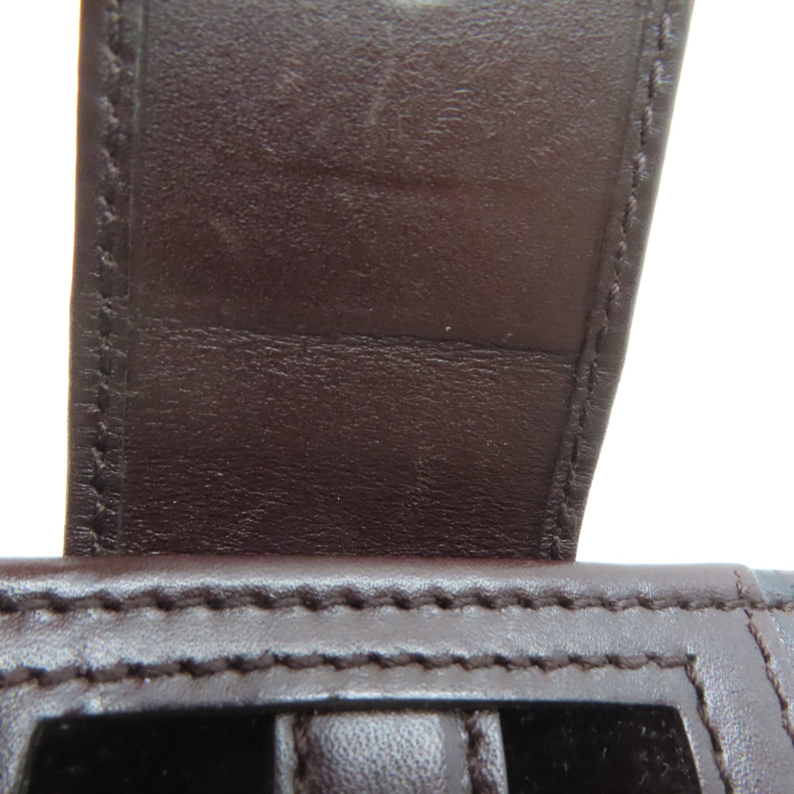 GUCCI 牛皮皮革Long Wallet金扣長錢包啡色