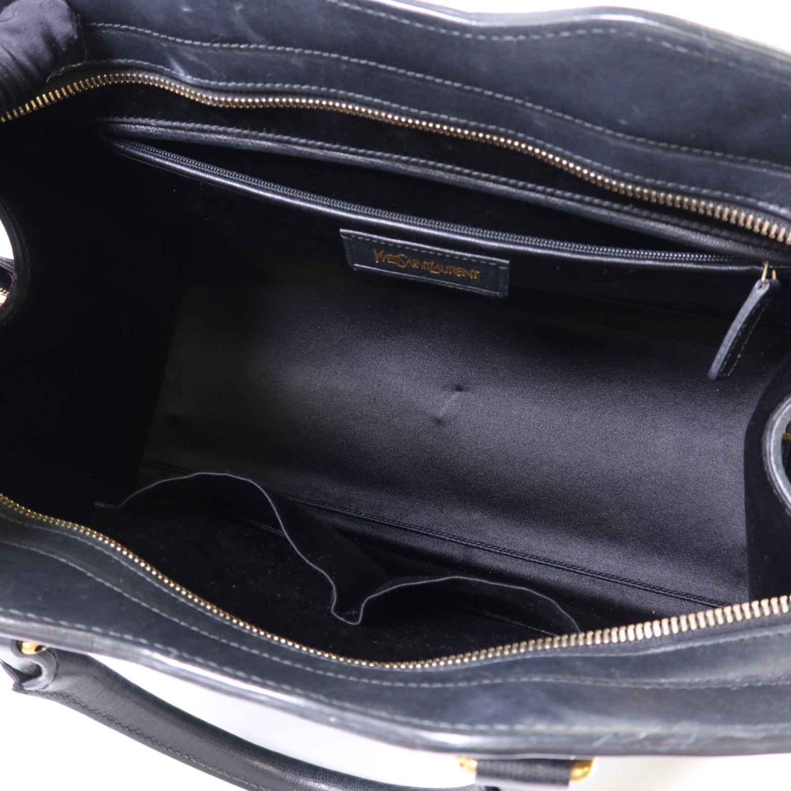 SAINT LAURENT 牛皮皮革Cabas Chyc金扣手挽袋