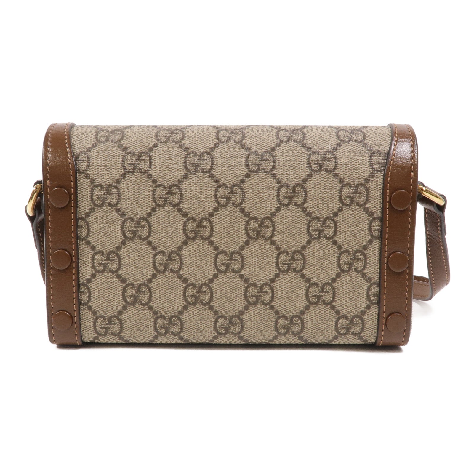 GUCCI 塗層帆布Horsebit 1955 Mini Bag肩背袋