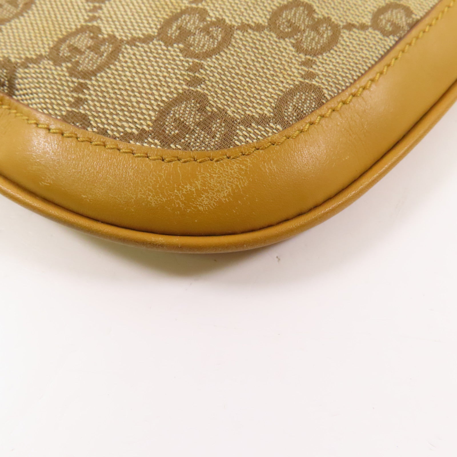 GUCCI 帆布Shoulder Bag金扣肩背袋
