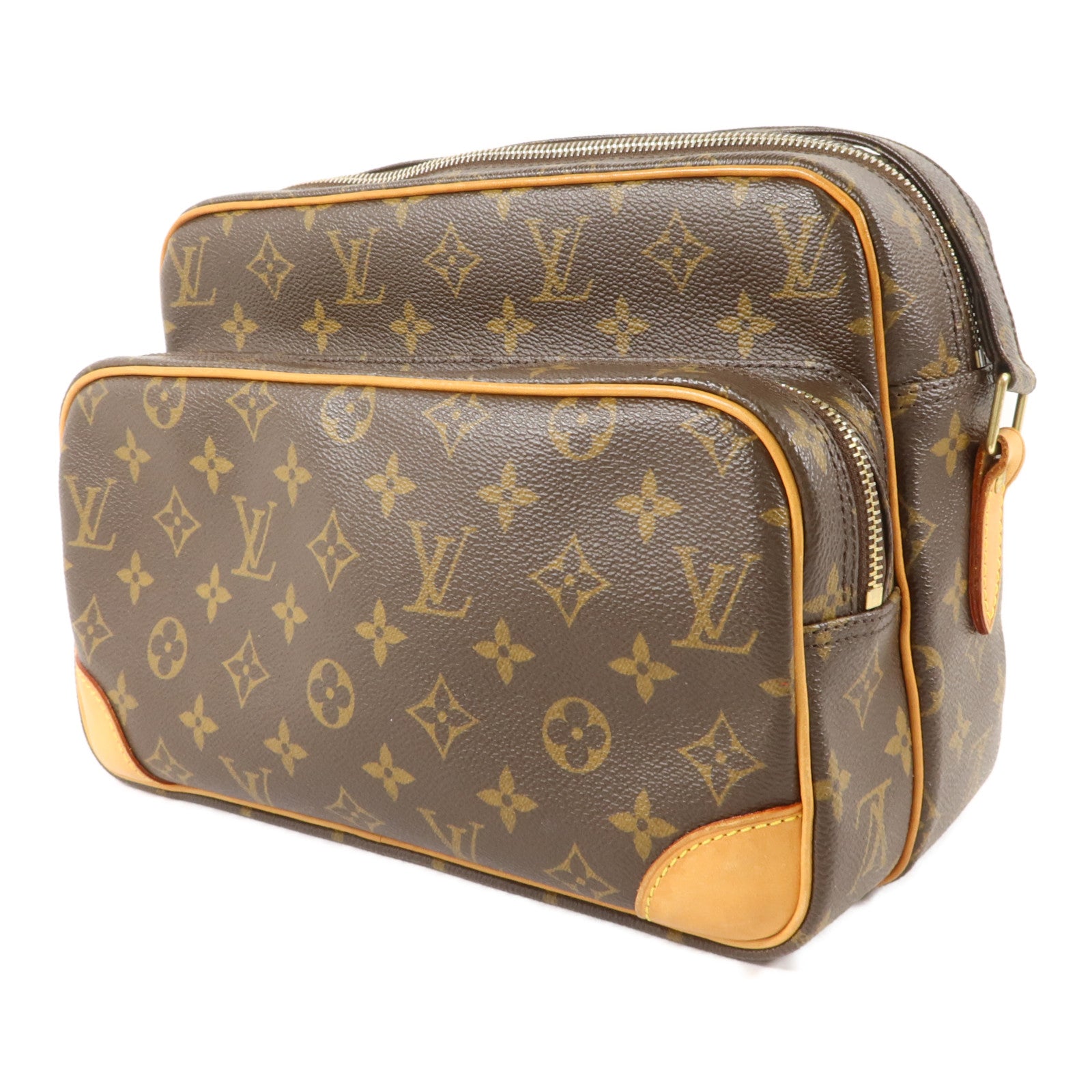 LOUIS VUITTON Monogram Nile金扣肩背袋