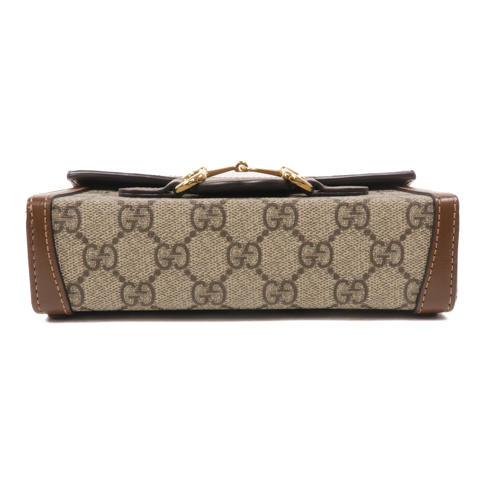 GUCCI 塗層帆布Horsebit 1955 Mini Bag肩背袋