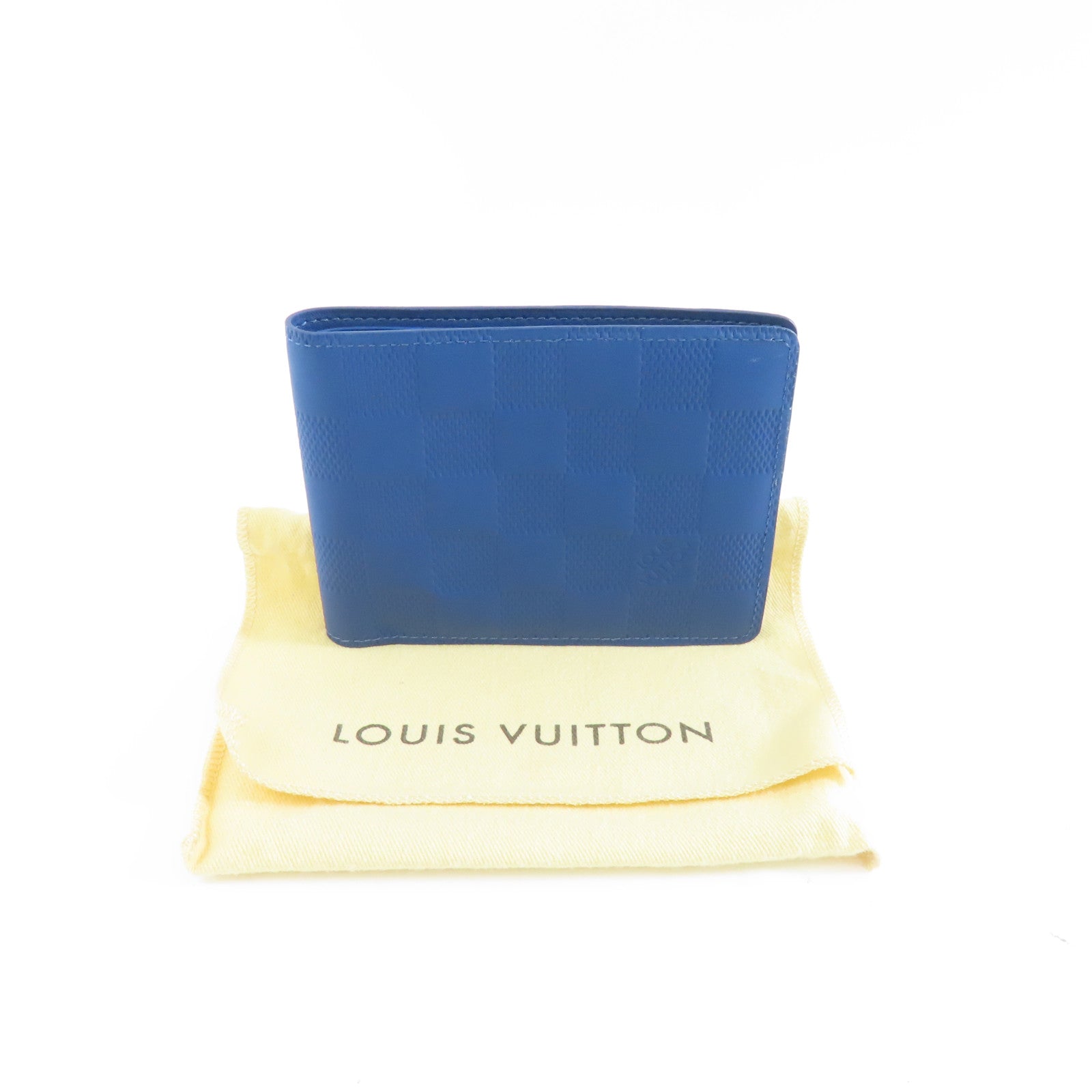 LOUIS VUITTON Damier Infini Multiple Wallet錢包藍色