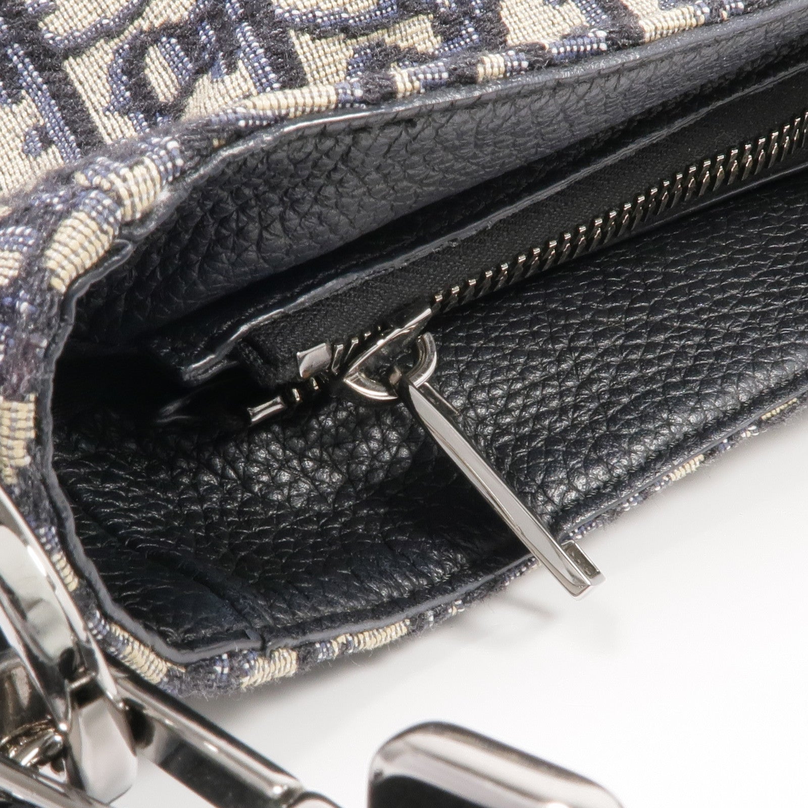 Dior 帆布Soft Saddle Bag銀扣手挽肩背兩用袋