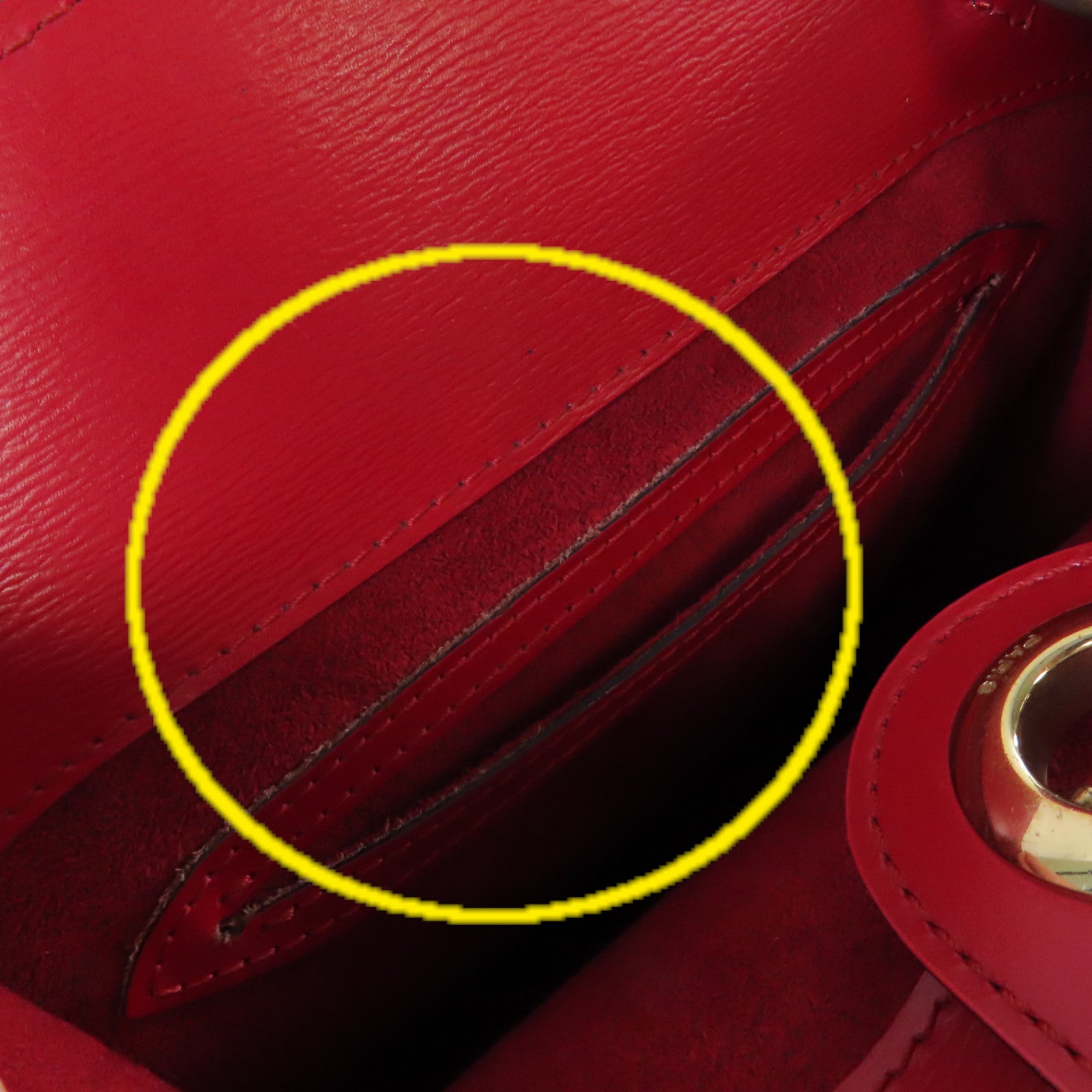 LOUIS VUITTON 【清倉大減價】Epi Cluny Shoulder Bag金扣肩背袋紅色