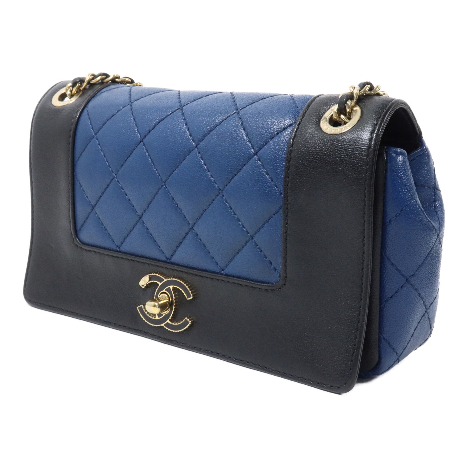 CHANEL 羊皮皮革Mademoiselle Vintage Flap Bag鏈帶肩背袋