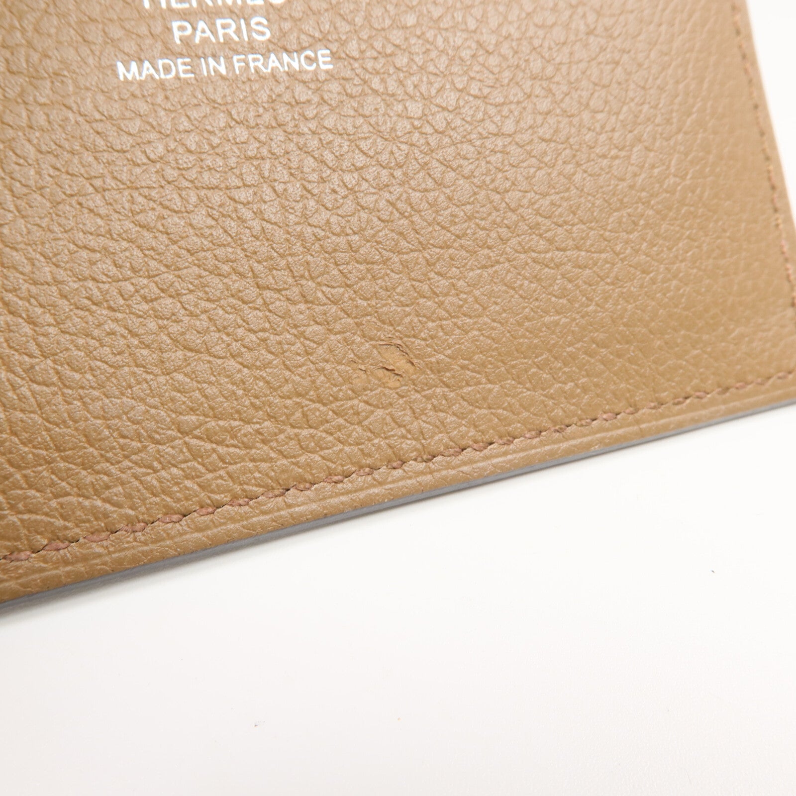HERMES Evercolor皮革H Sellier Card Holder卡片套Alezan